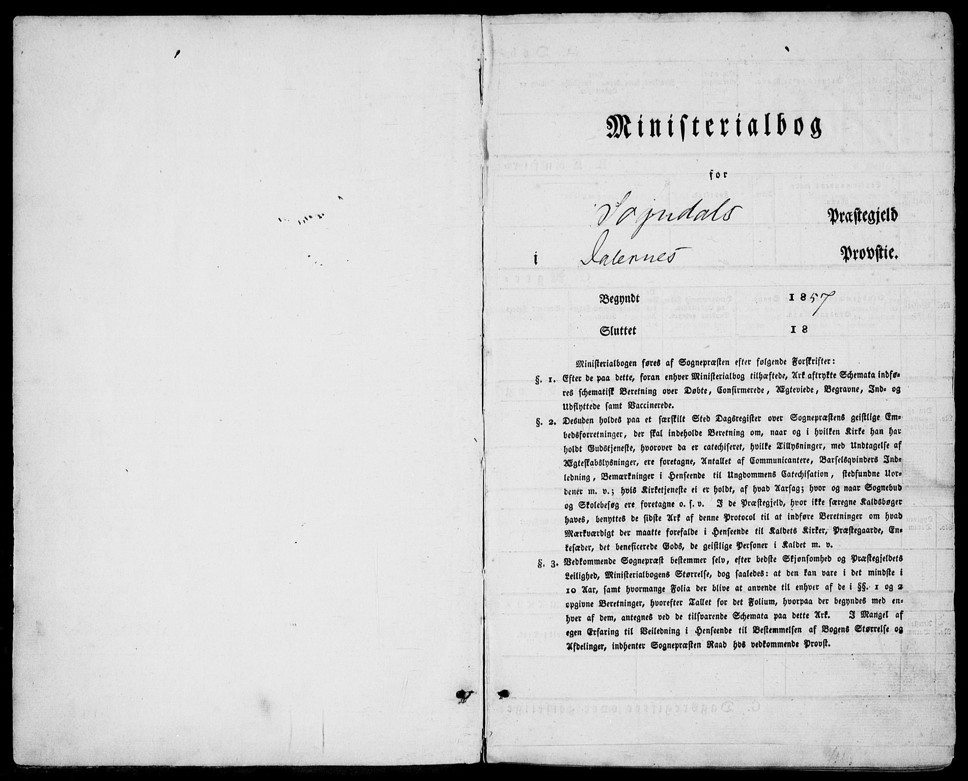 Sokndal sokneprestkontor, SAST/A-101808: Ministerialbok nr. A 9, 1857-1874