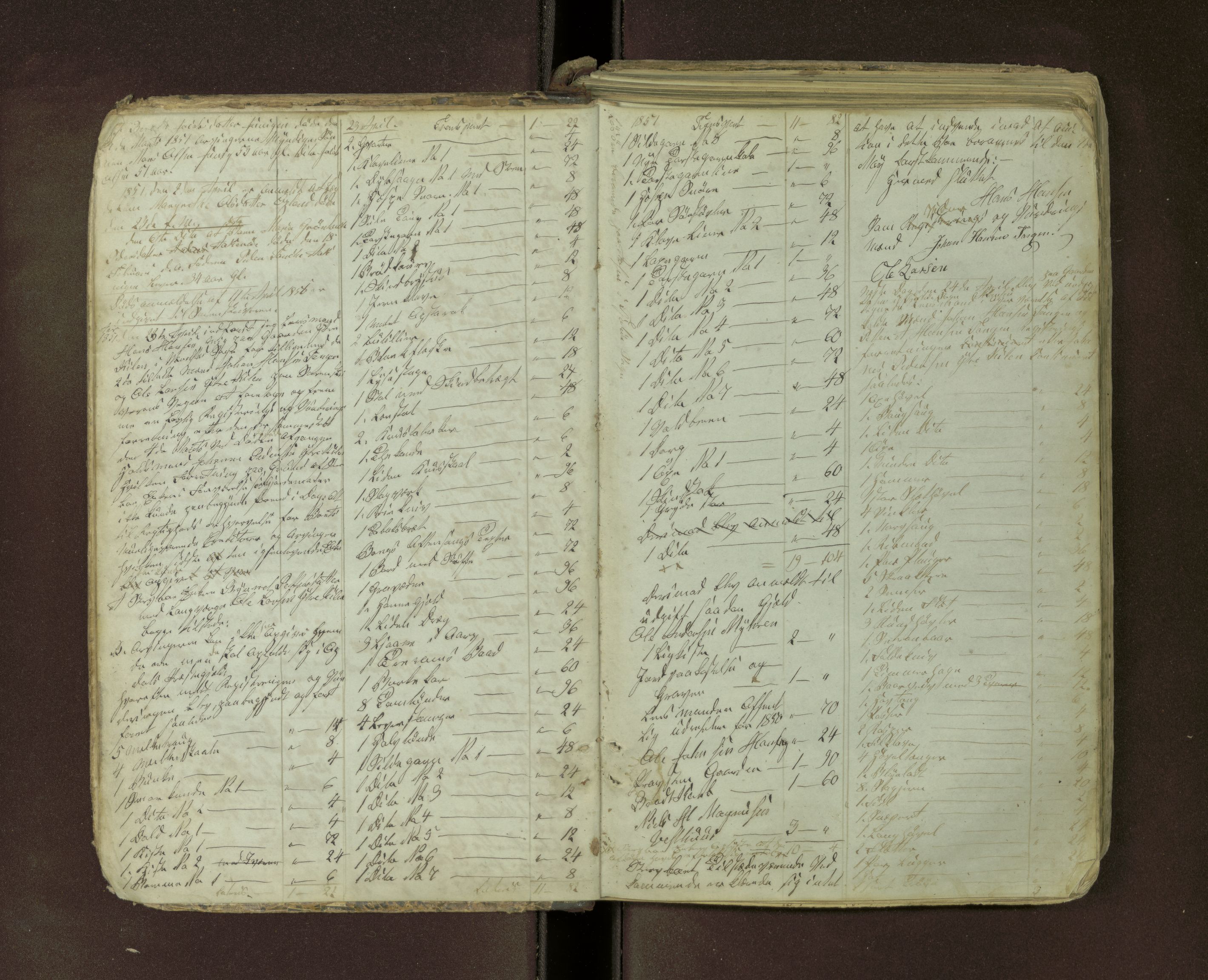 Tjøtta lensmannskontor, AV/SAT-A-5712/1/02/L0002: 2.02.01 - Registreringsprotokoll, merk. dødsanmeldelse, 1845-1873