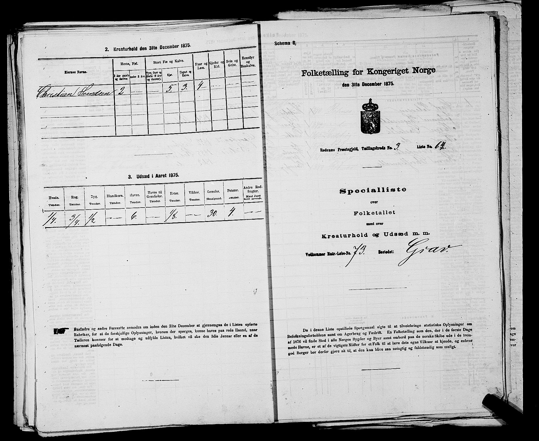 RA, Folketelling 1875 for 0120P Rødenes prestegjeld, 1875, s. 486
