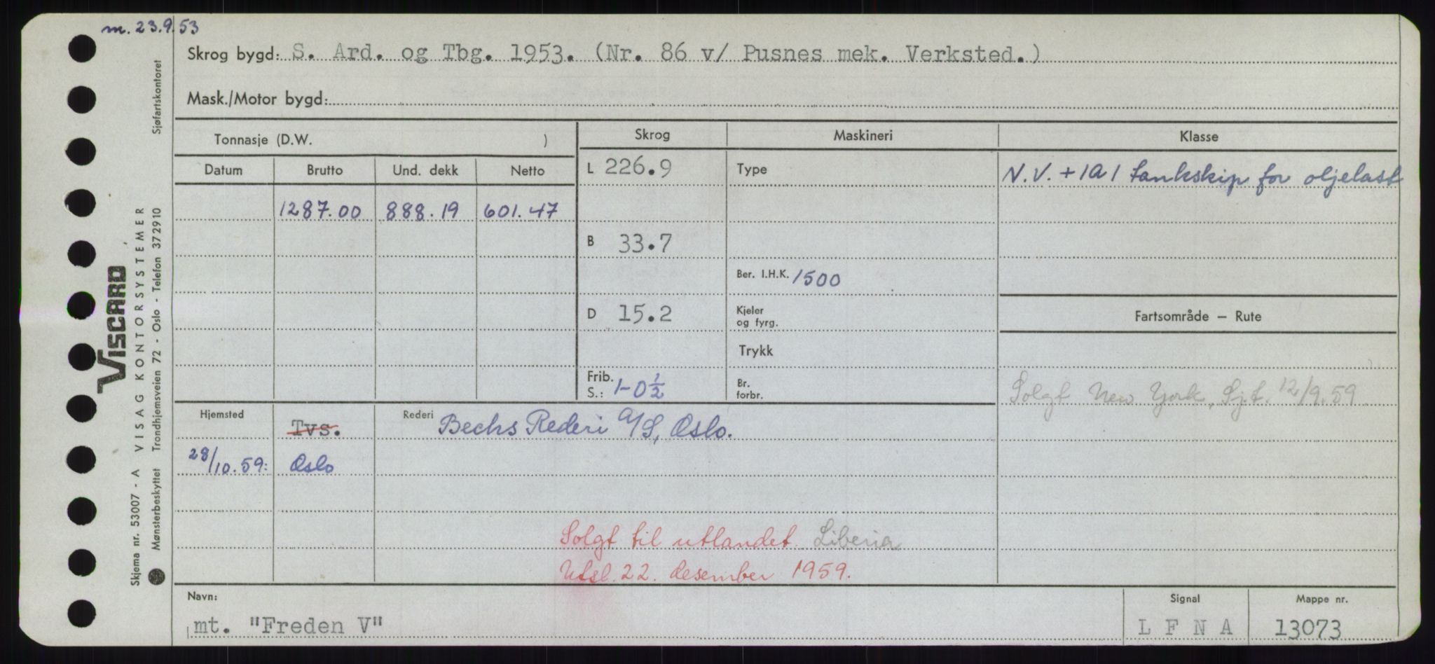 Sjøfartsdirektoratet med forløpere, Skipsmålingen, AV/RA-S-1627/H/Hd/L0011: Fartøy, Fla-Får, s. 341