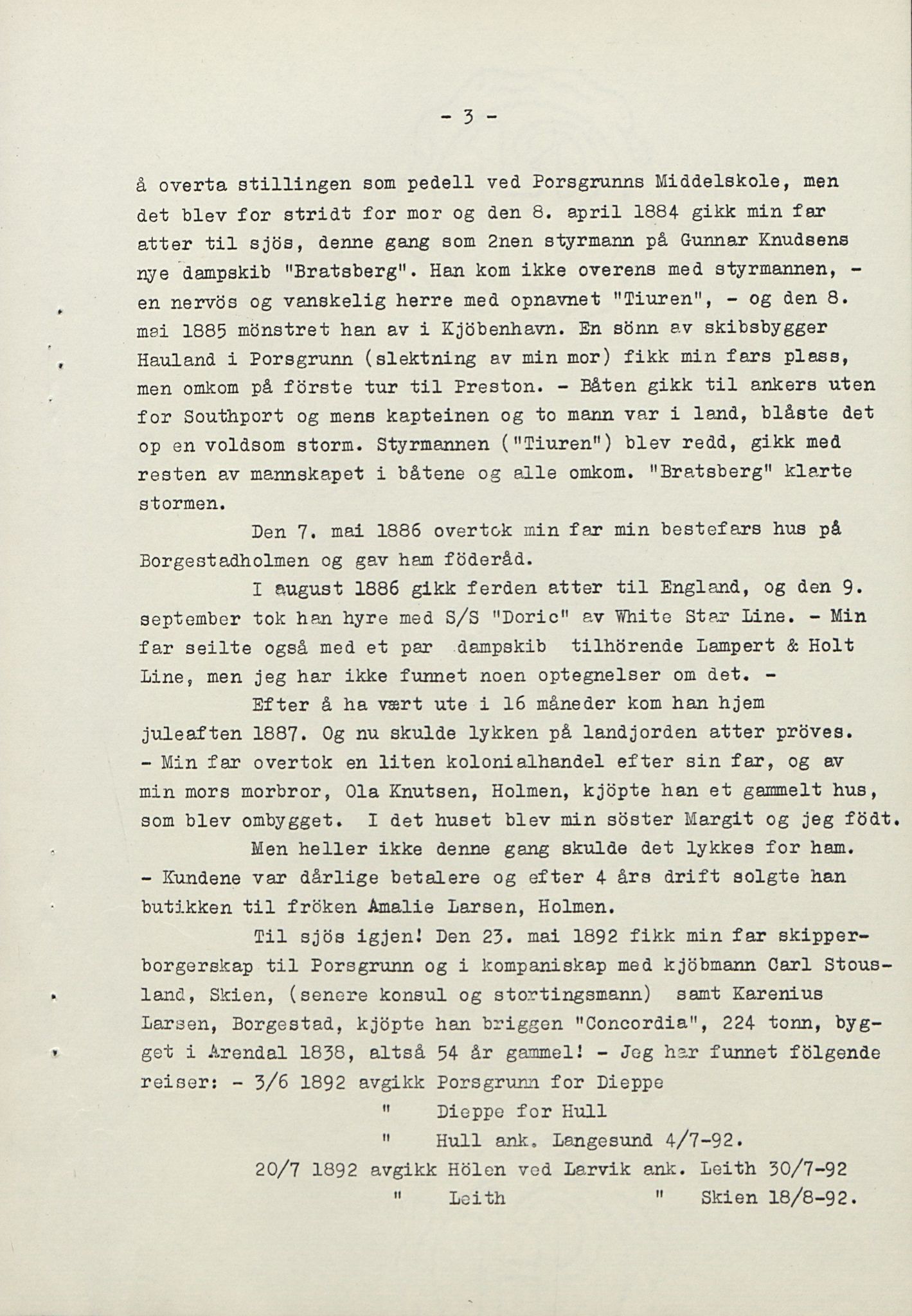 Rikard Berge, TEMU/TGM-A-1003/F/L0016/0023: 529-550 / 550 Slekt- og personalhistorie, om drikkehorn og eventuelt andre gjenstander, 1916-1926