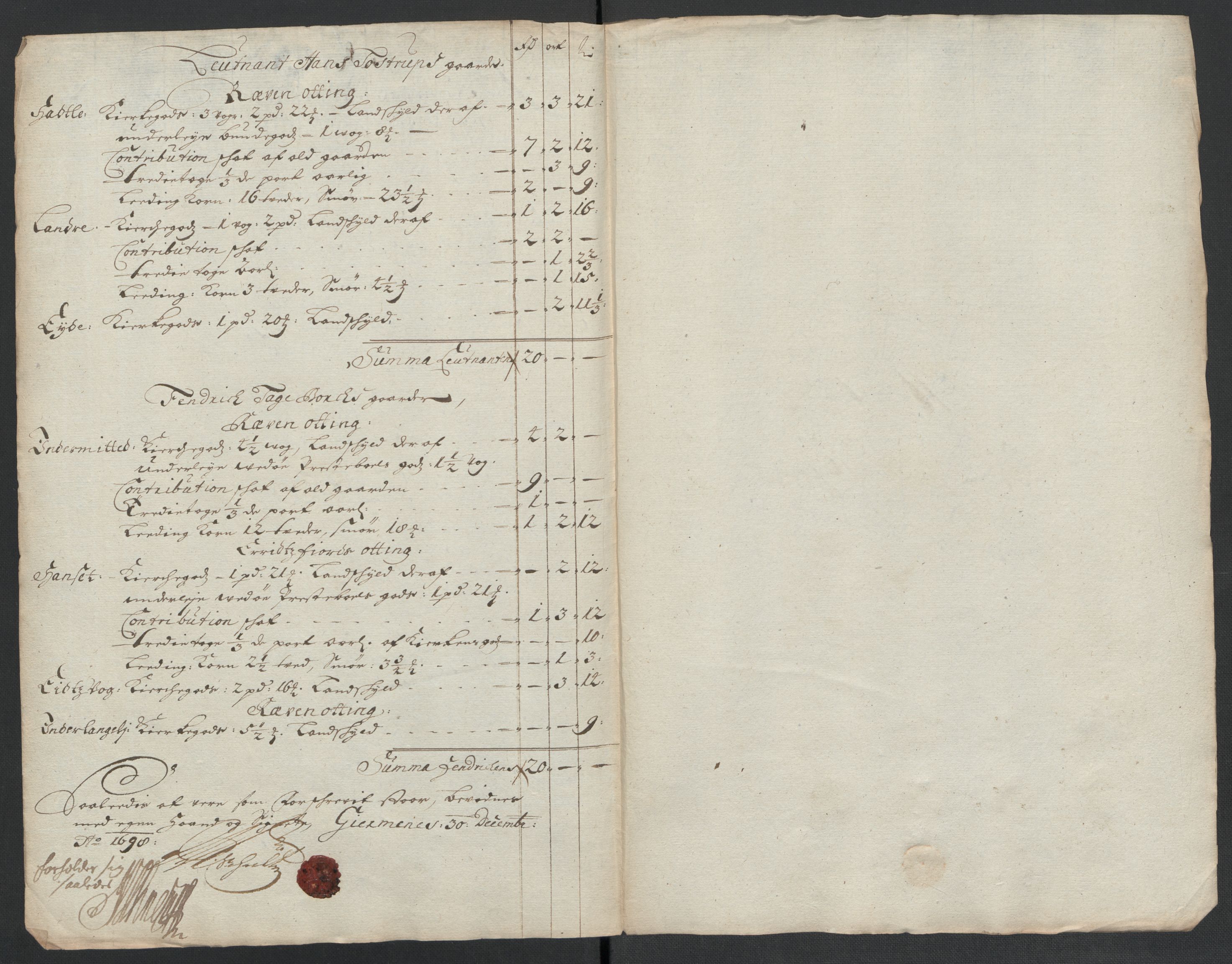 Rentekammeret inntil 1814, Reviderte regnskaper, Fogderegnskap, RA/EA-4092/R55/L3653: Fogderegnskap Romsdal, 1697-1698, s. 357
