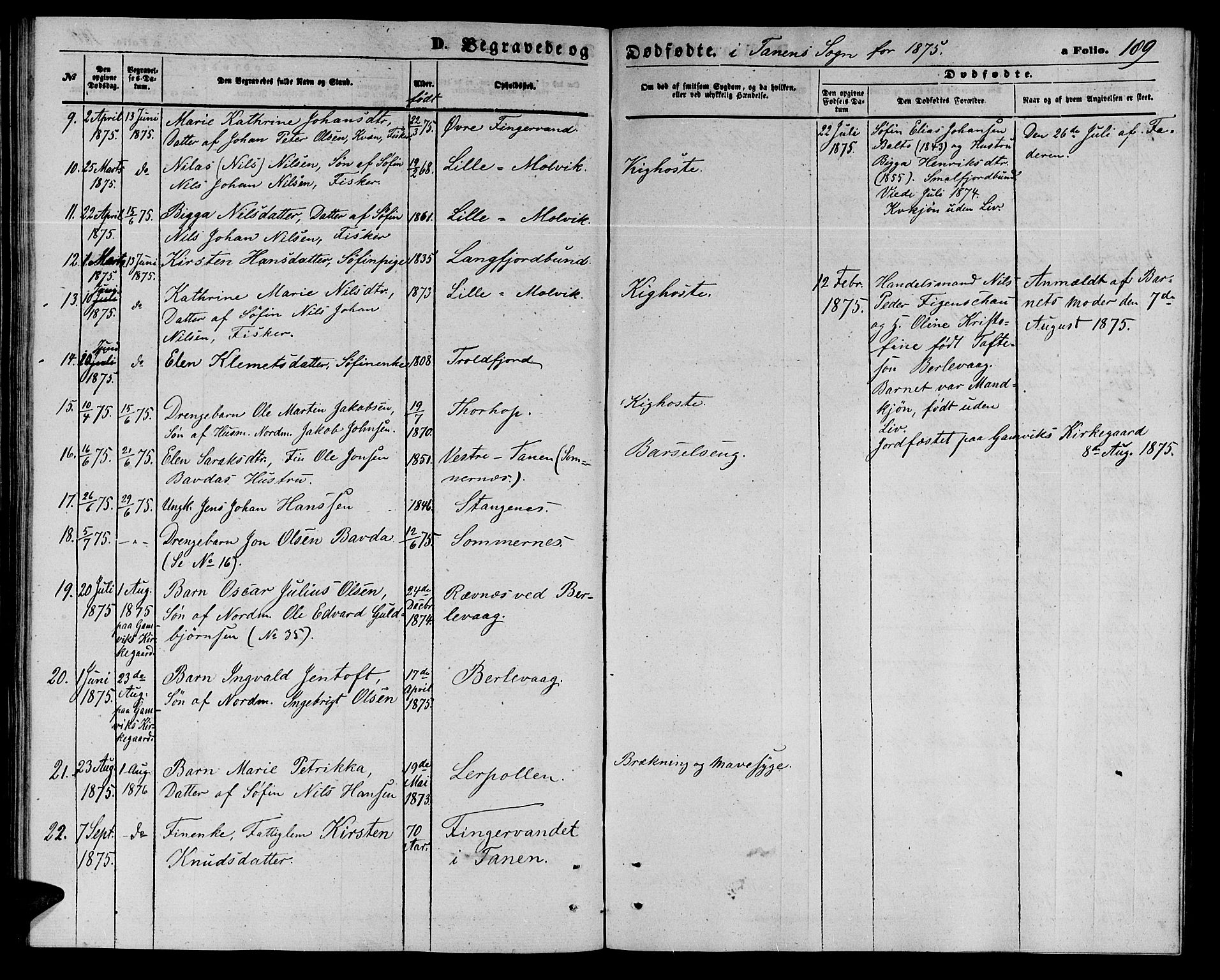 Tana sokneprestkontor, AV/SATØ-S-1334/H/Hb/L0002klokker: Klokkerbok nr. 2 /1, 1866-1877, s. 189