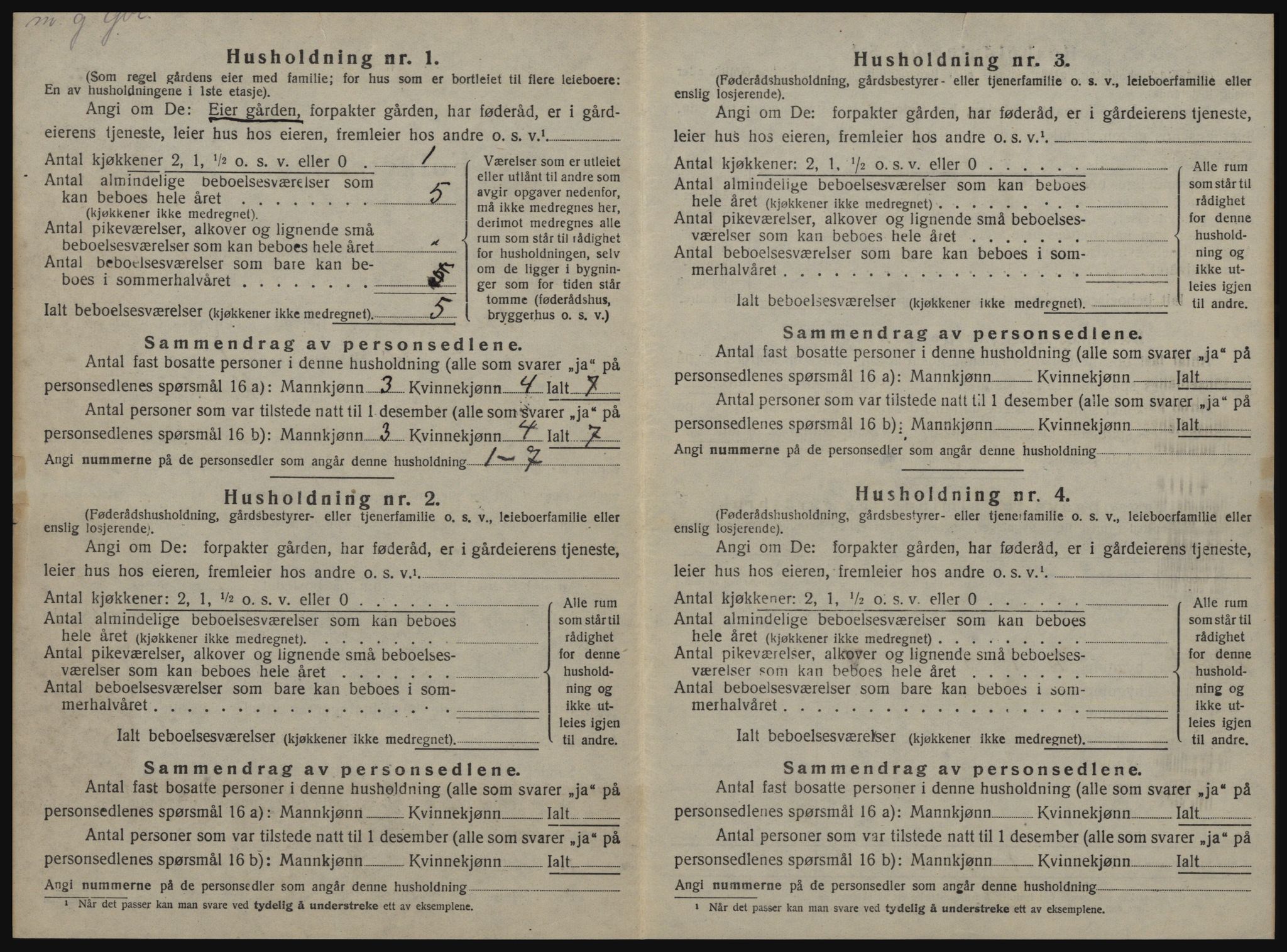 SAT, Folketelling 1920 for 1646 Singsås herred, 1920, s. 32