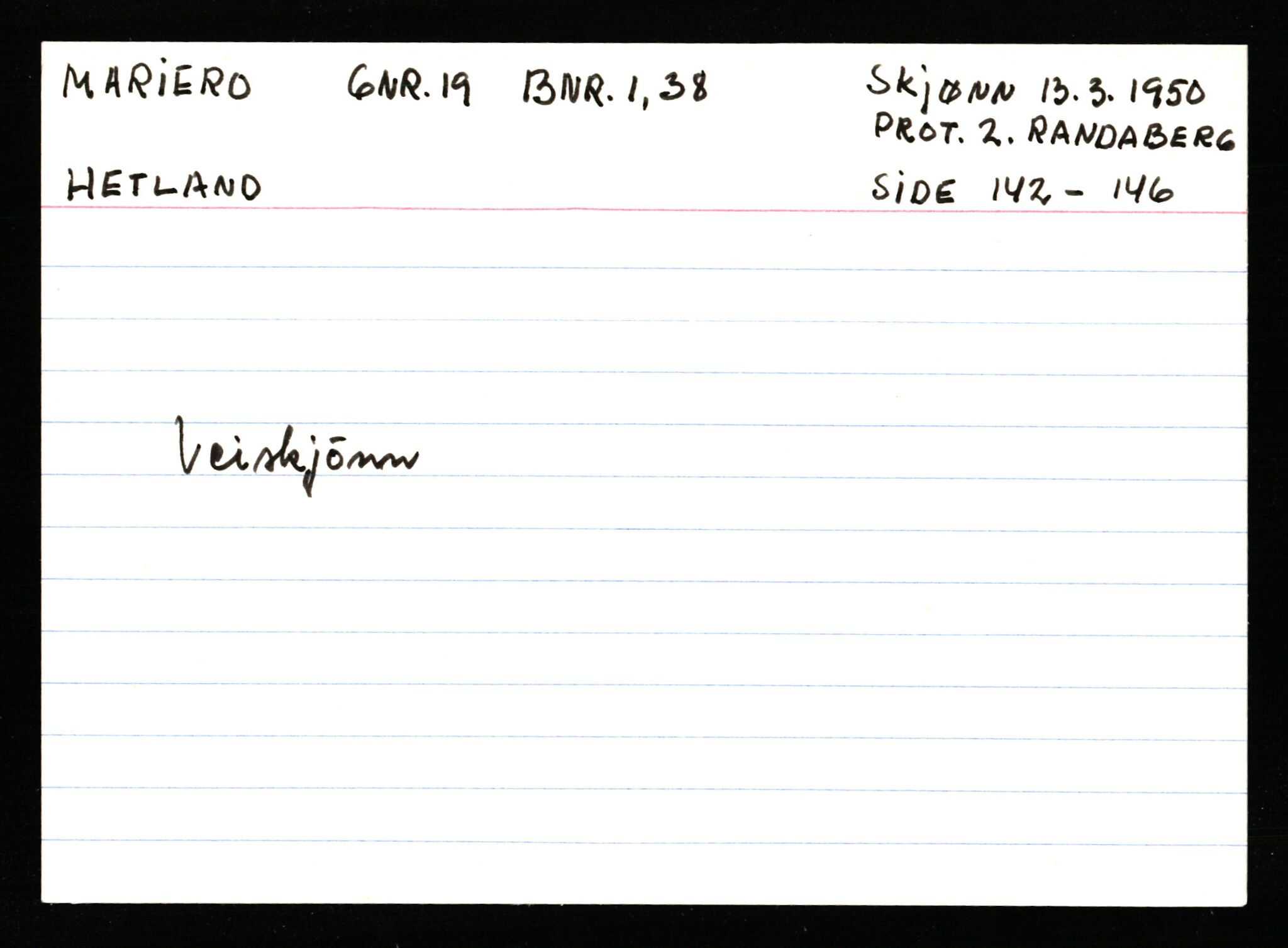 Statsarkivet i Stavanger, AV/SAST-A-101971/03/Y/Ym/L0037: Åstedskort sortert etter gårdsnavn: Lædre - Mauland, 1600-1950, s. 466