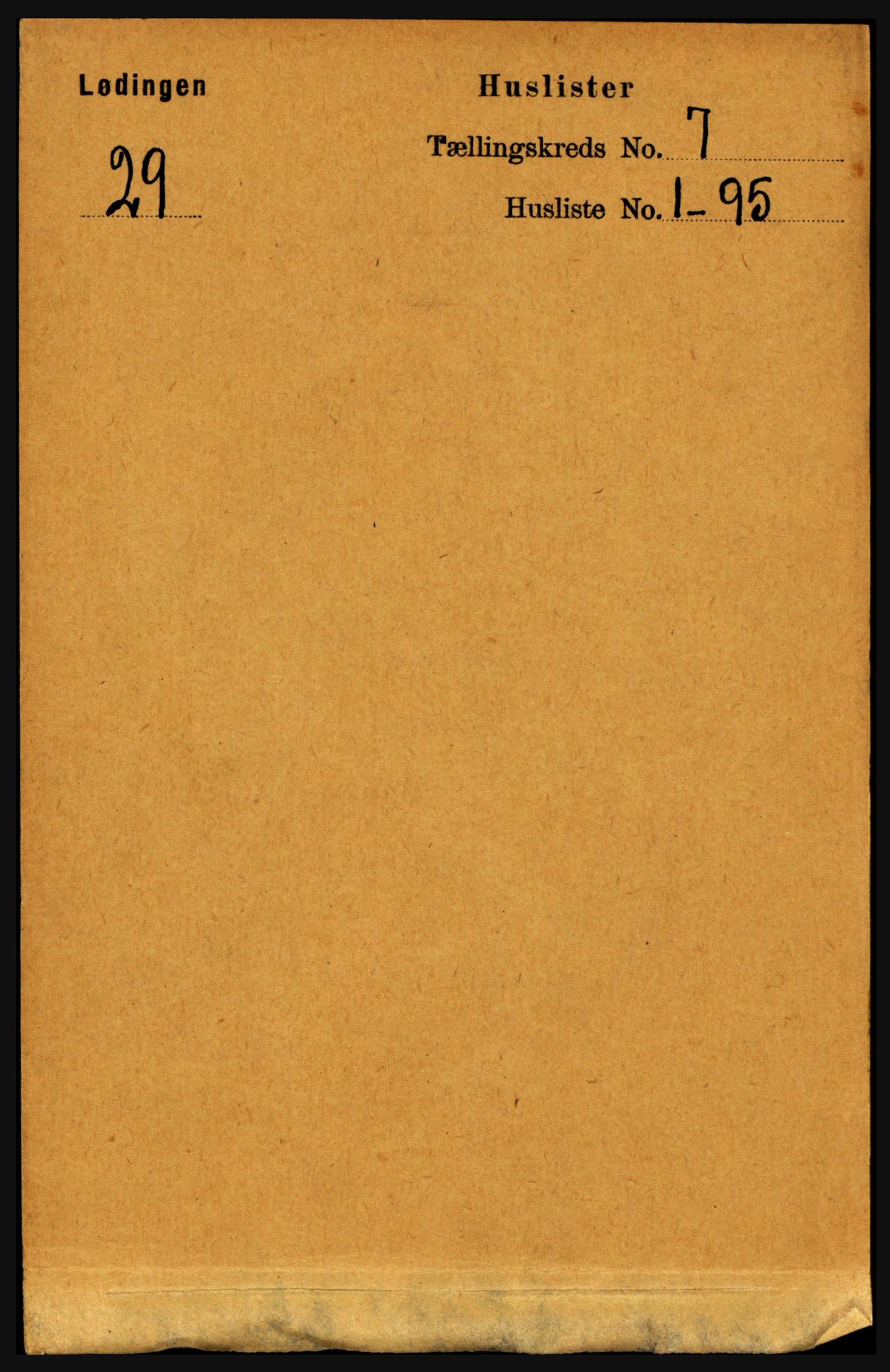 RA, Folketelling 1891 for 1851 Lødingen herred, 1891, s. 3266
