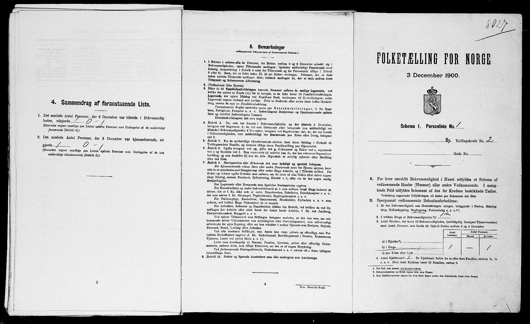 SAST, Folketelling 1900 for 1105 Kopervik ladested, 1900, s. 676