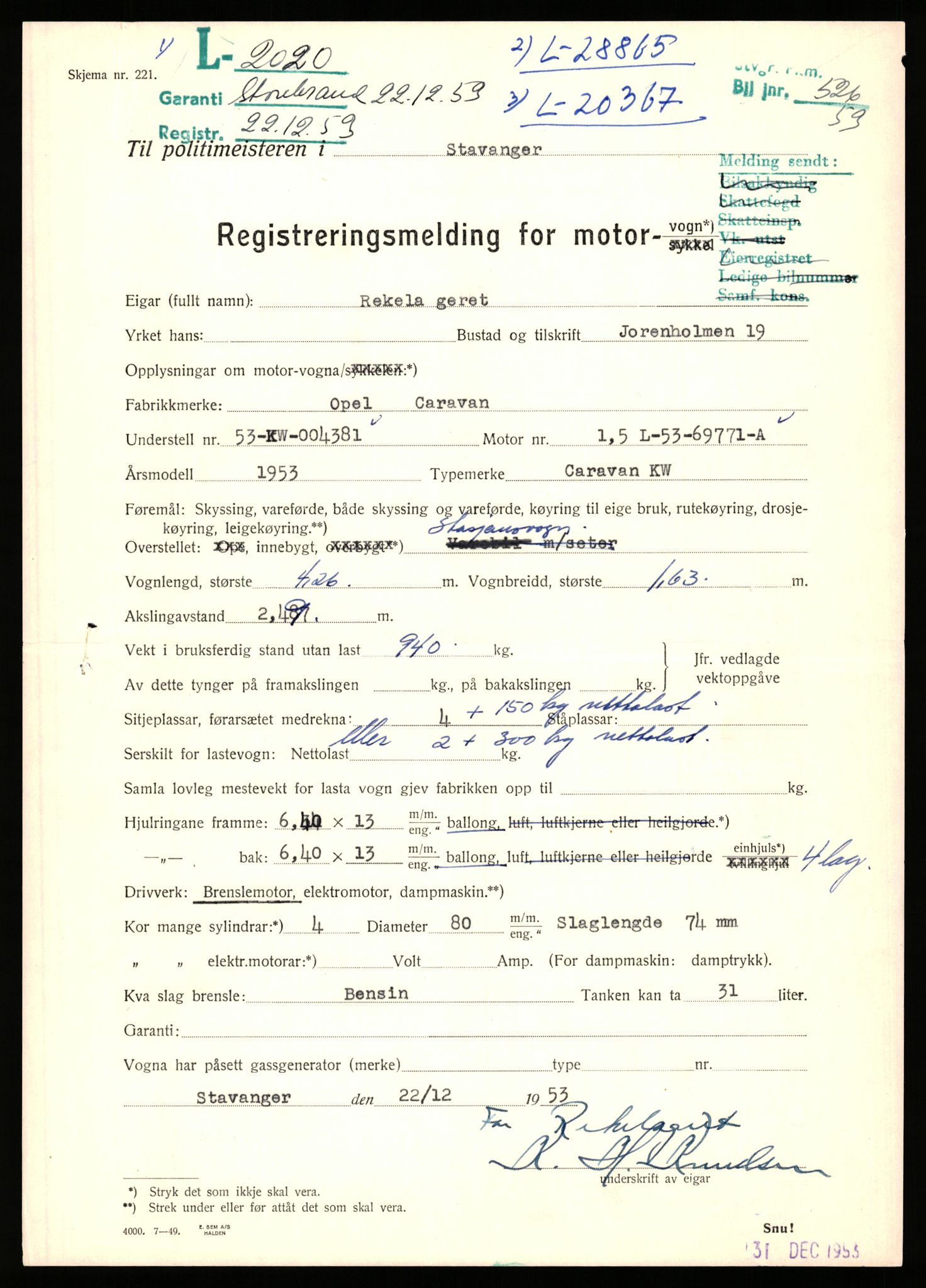 Stavanger trafikkstasjon, AV/SAST-A-101942/0/F/L0006: L-1700 - L-2149, 1930-1971, s. 1341
