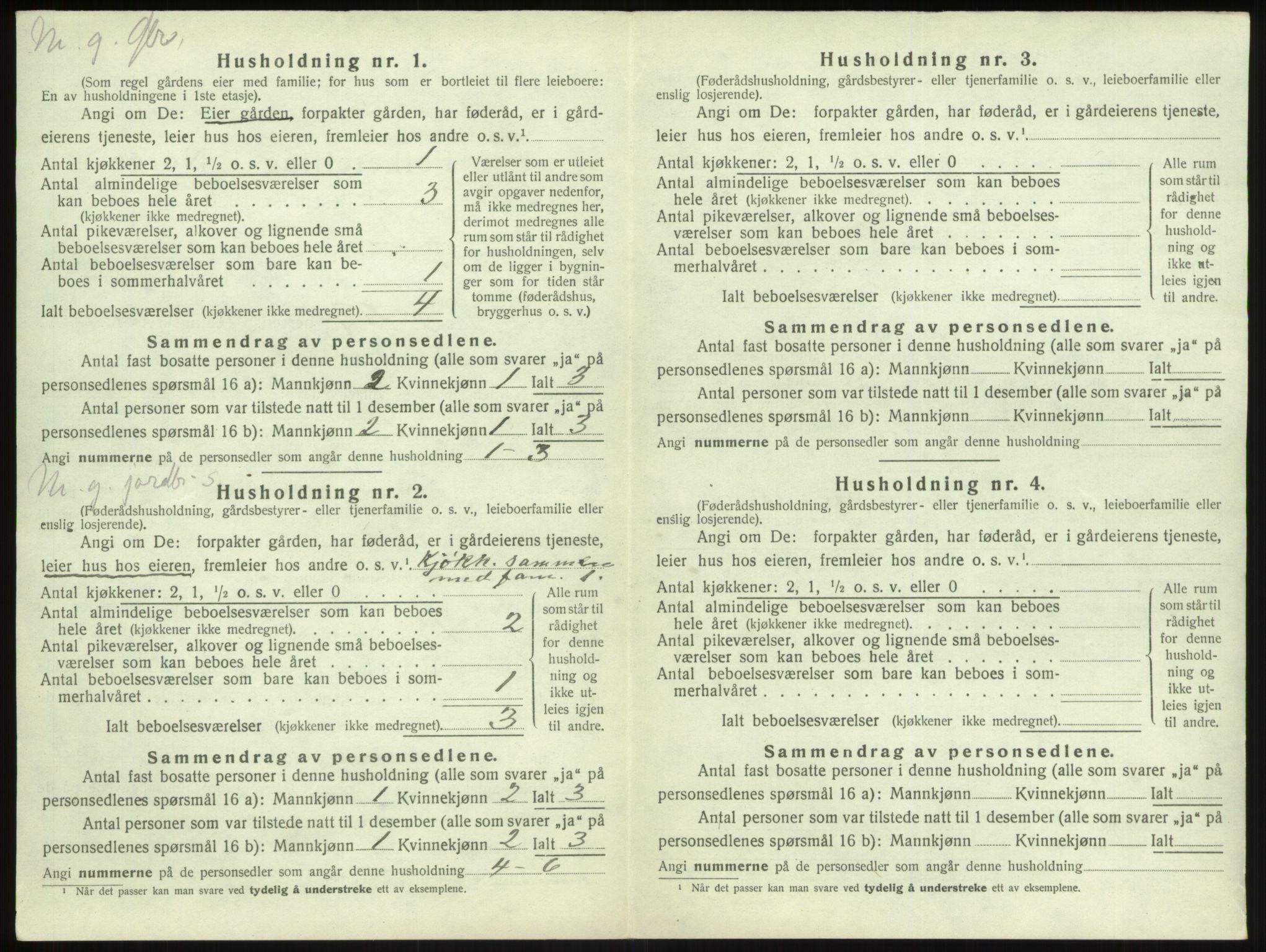 SAB, Folketelling 1920 for 1417 Vik herred, 1920, s. 1245