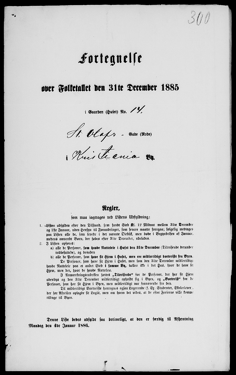 RA, Folketelling 1885 for 0301 Kristiania kjøpstad, 1885, s. 2383