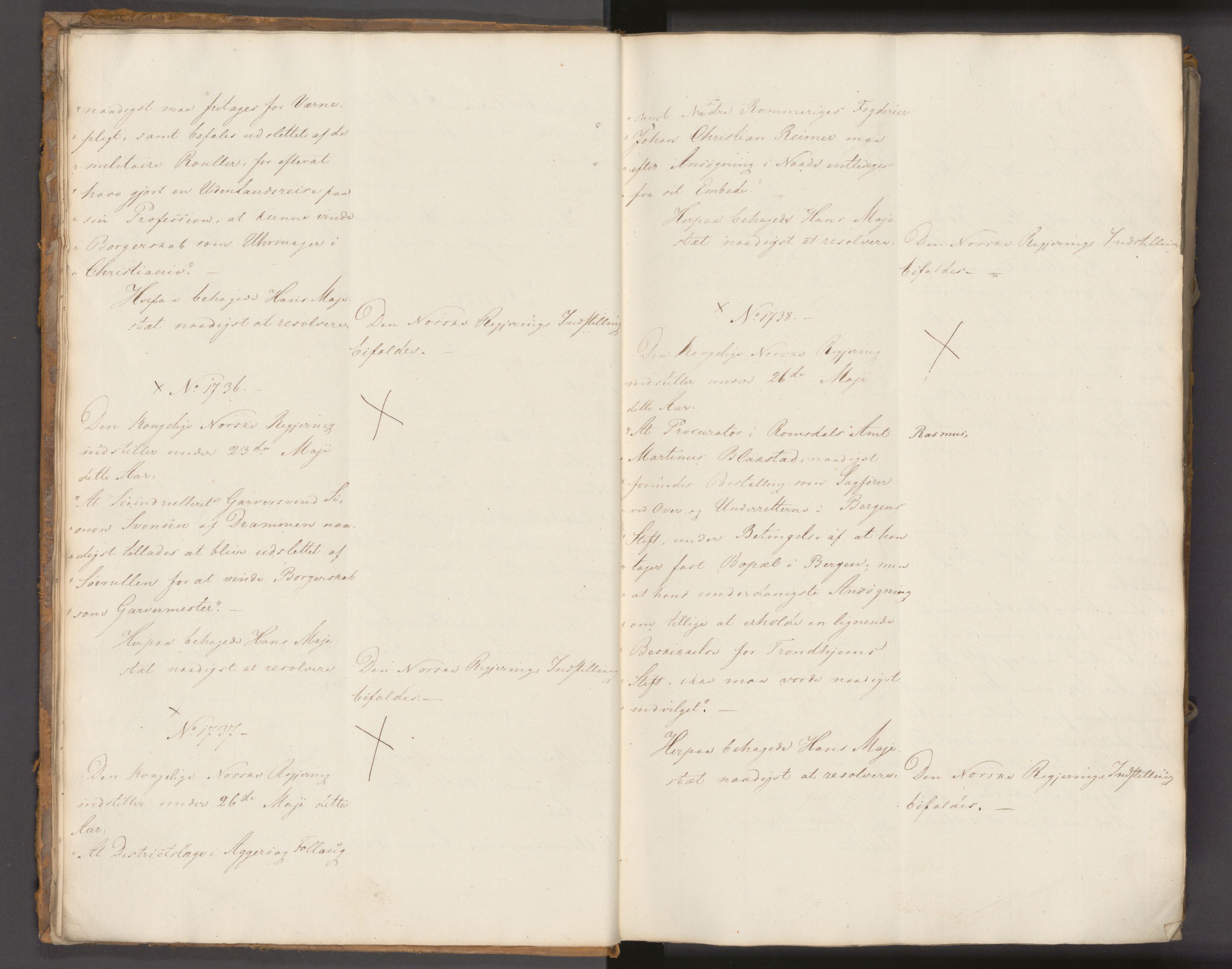 Statsrådssekretariatet, AV/RA-S-1001/A/Ab/L0023: Kgl. res. nr. 1722-2282, 2. halvår, 1826