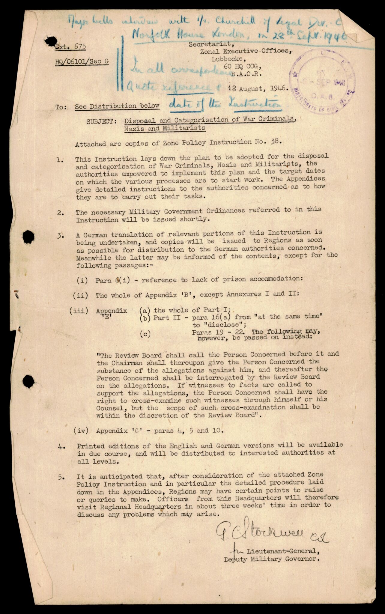 Forsvarets Overkommando. 2 kontor. Arkiv 11.4. Spredte tyske arkivsaker, AV/RA-RAFA-7031/D/Dar/Darc/L0015: FO.II, 1945-1946, s. 247