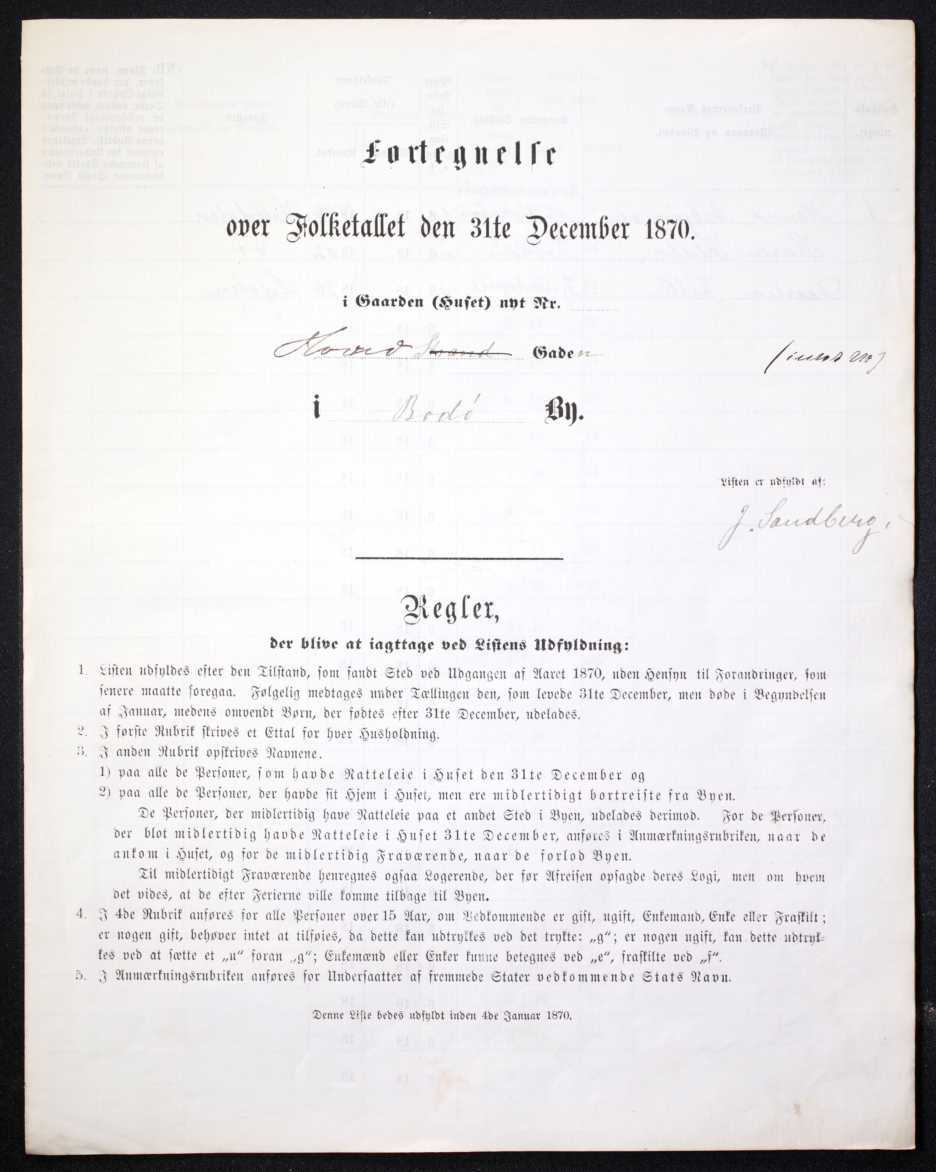 RA, Folketelling 1870 for 1804 Bodø kjøpstad, 1870, s. 7
