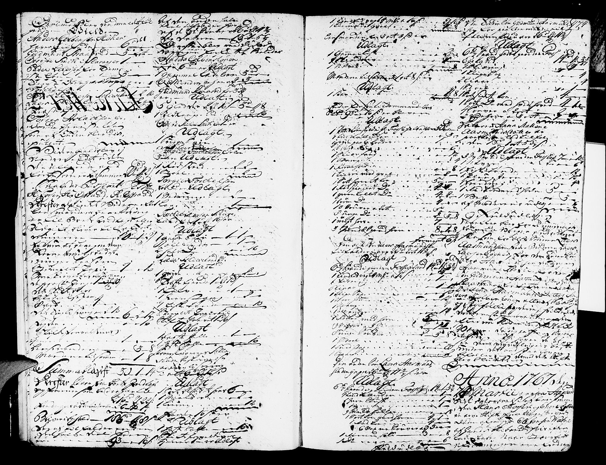 Jæren og Dalane sorenskriveri, AV/SAST-A-100306/5/50BA/L0012B: SKIFTEPROTOKOLL <463-956>, 1767-1771, s. 473b-474a
