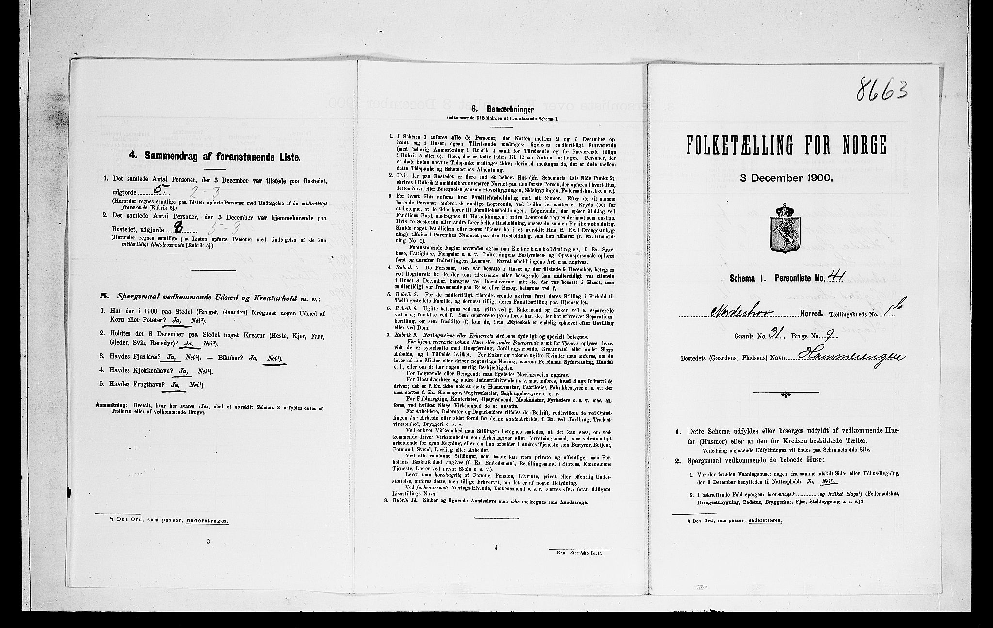 RA, Folketelling 1900 for 0613 Norderhov herred, 1900, s. 433