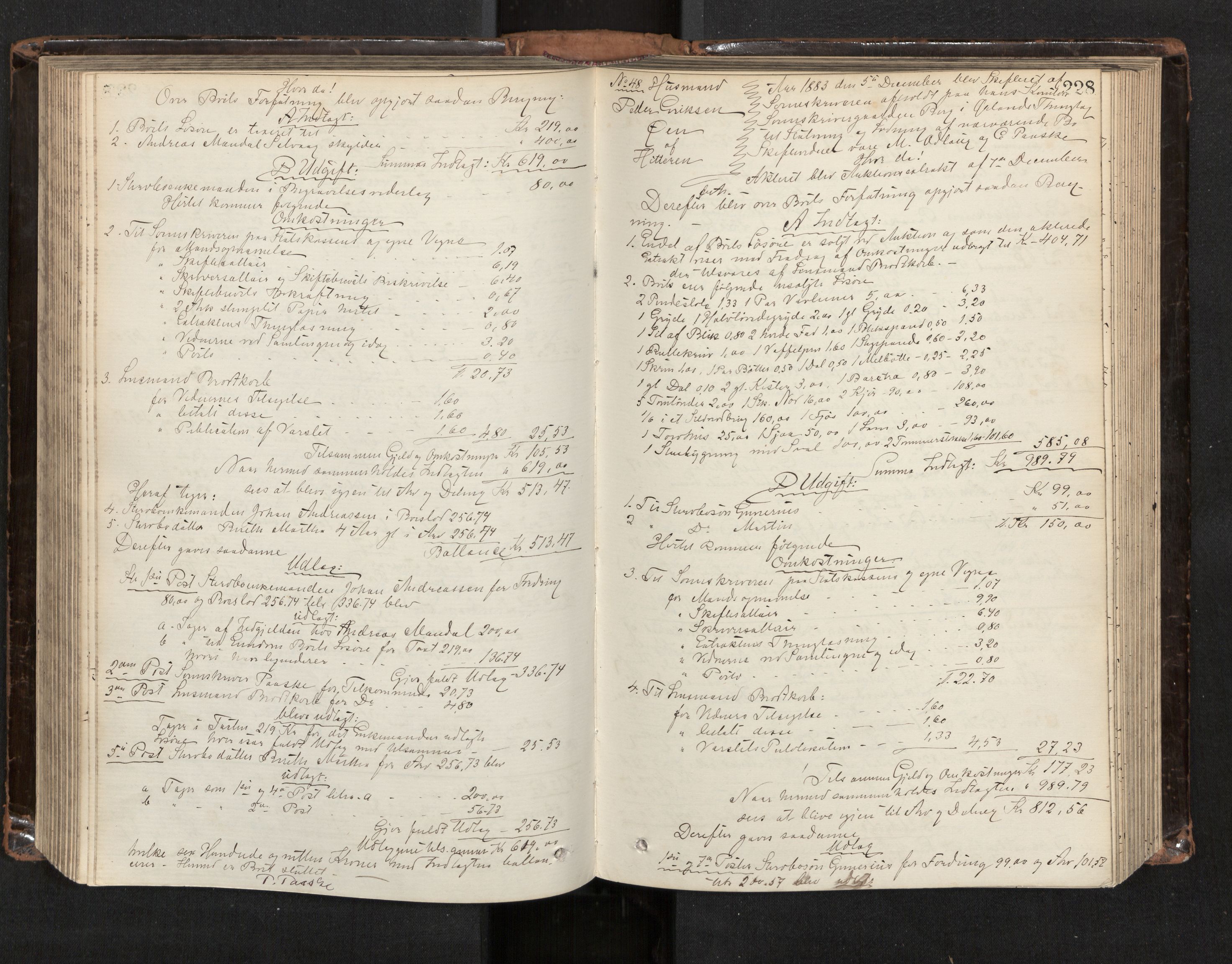 Fosen sorenskriveri, AV/SAT-A-1107/1/3/3A/L0027: Skifteutlodningsprotokoll nr. 6, 1880-1887, s. 228