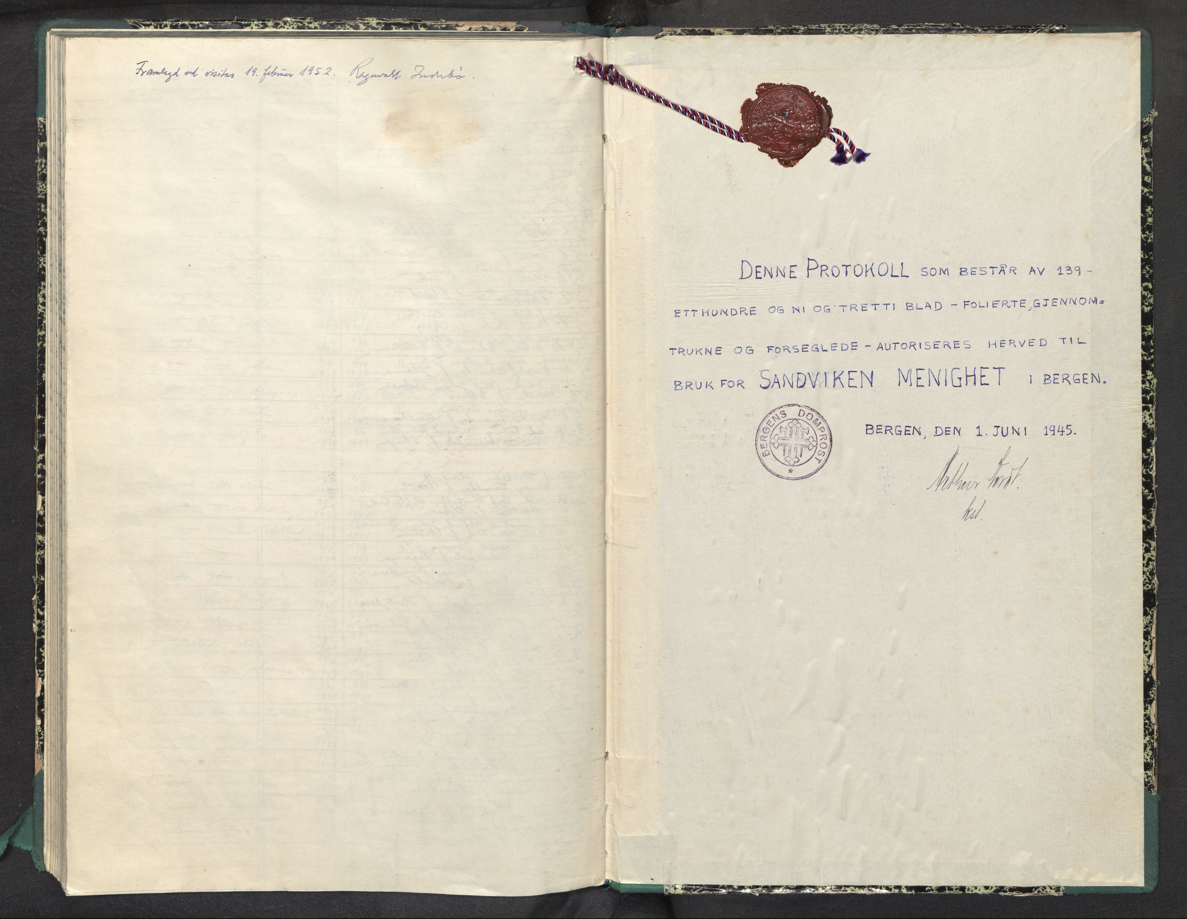 Sandviken Sokneprestembete, AV/SAB-A-77601/H/Ha: Ministerialbok nr. C 5, 1945-1955