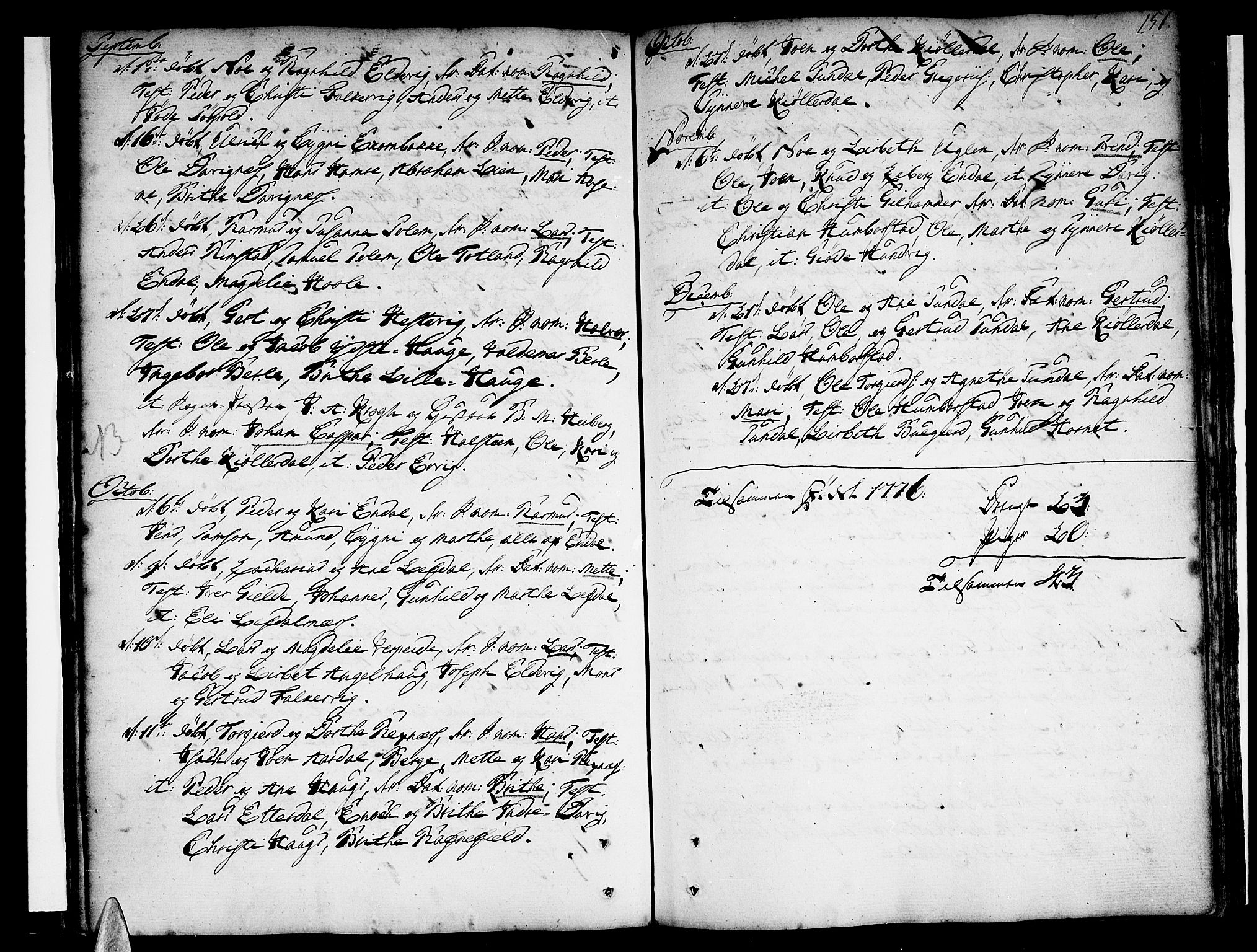 Davik sokneprestembete, AV/SAB-A-79701/H/Haa/Haaa/L0002: Ministerialbok nr. A 2, 1742-1816, s. 151