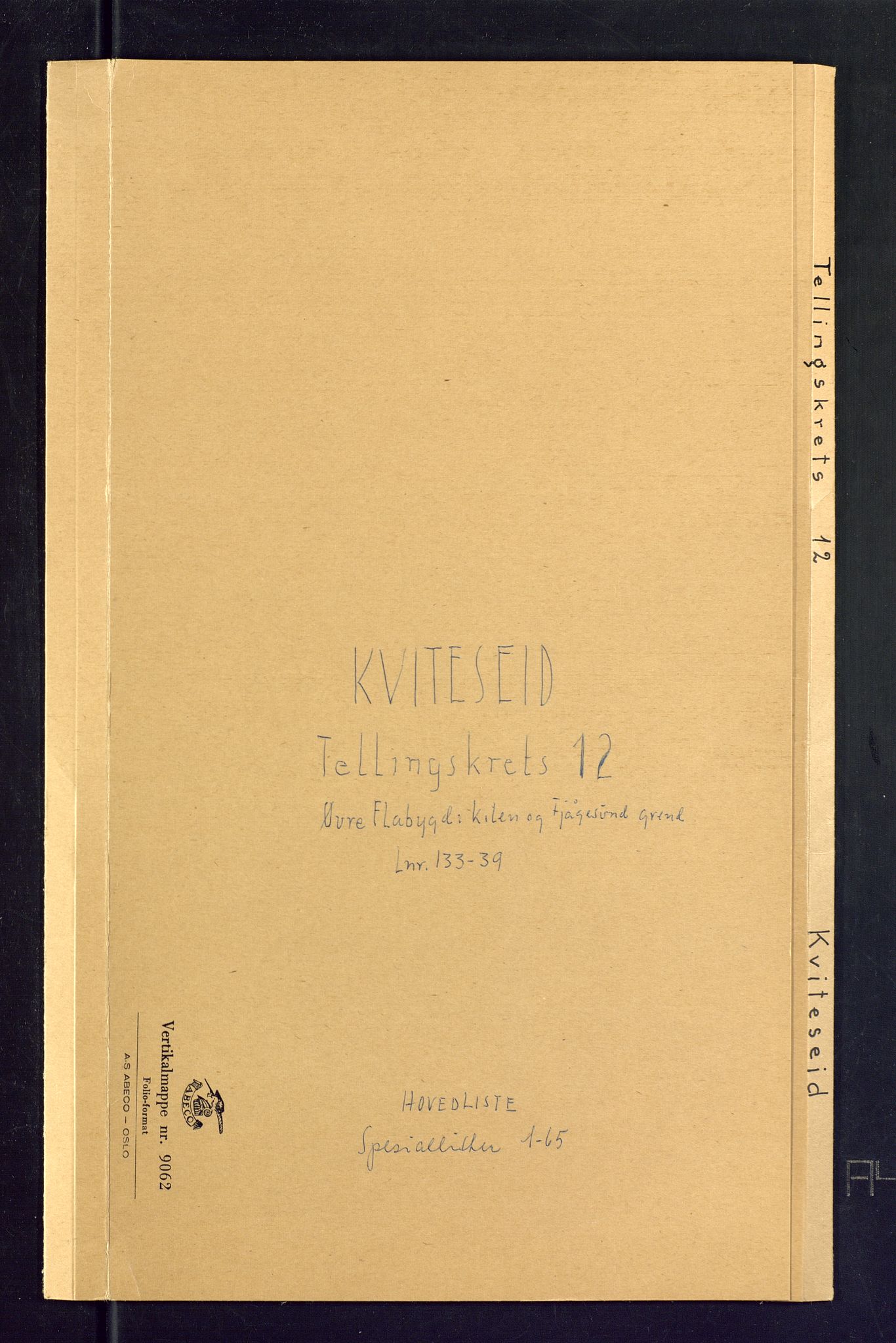 SAKO, Folketelling 1875 for 0829P Kviteseid prestegjeld, 1875, s. 37