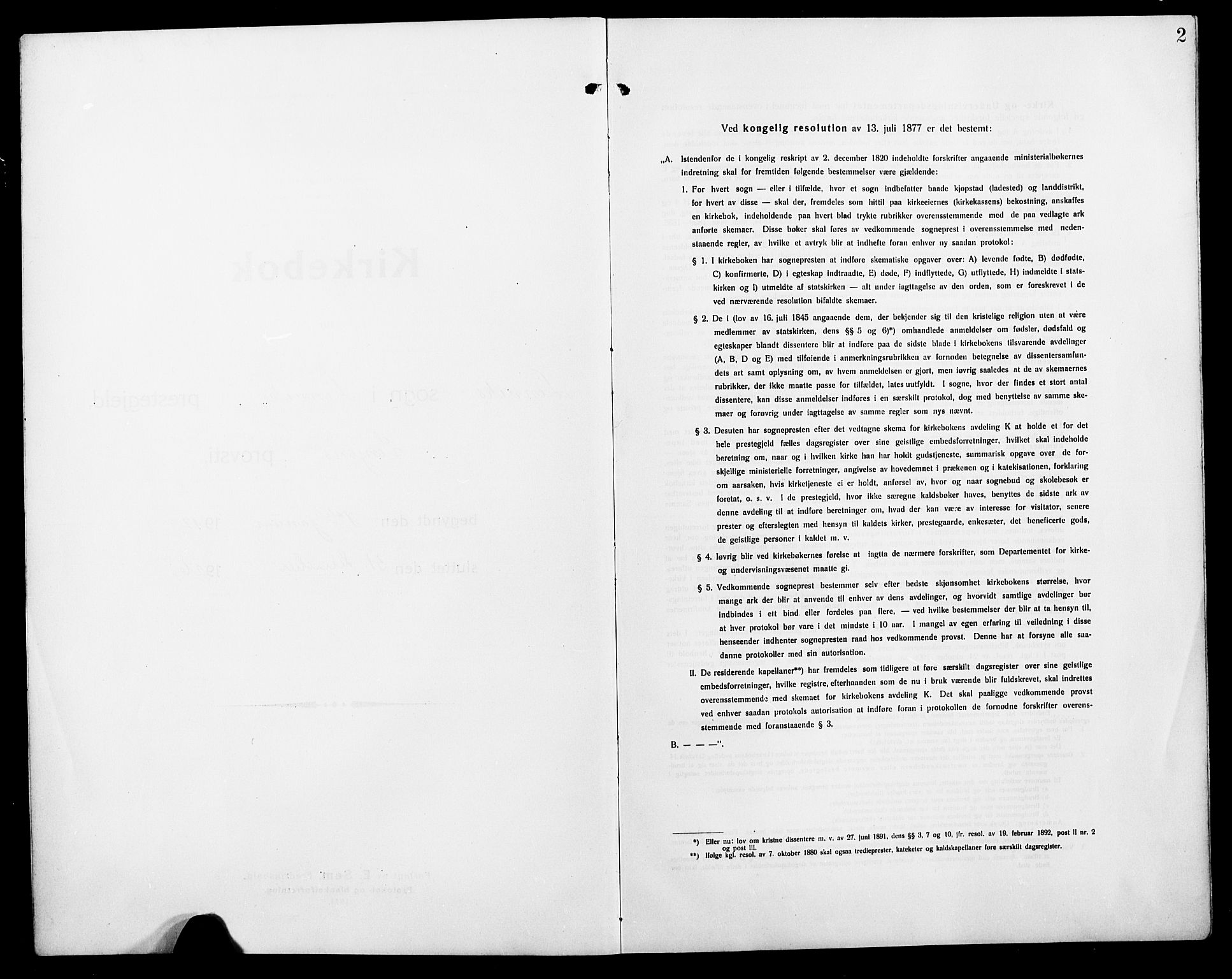 Lenvik sokneprestembete, SATØ/S-1310/H/Ha/Hab/L0009klokker: Klokkerbok nr. 9, 1912-1926, s. 2