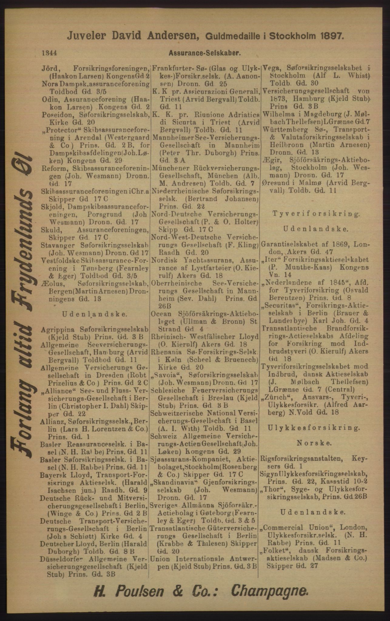 Kristiania/Oslo adressebok, PUBL/-, 1905, s. 1344