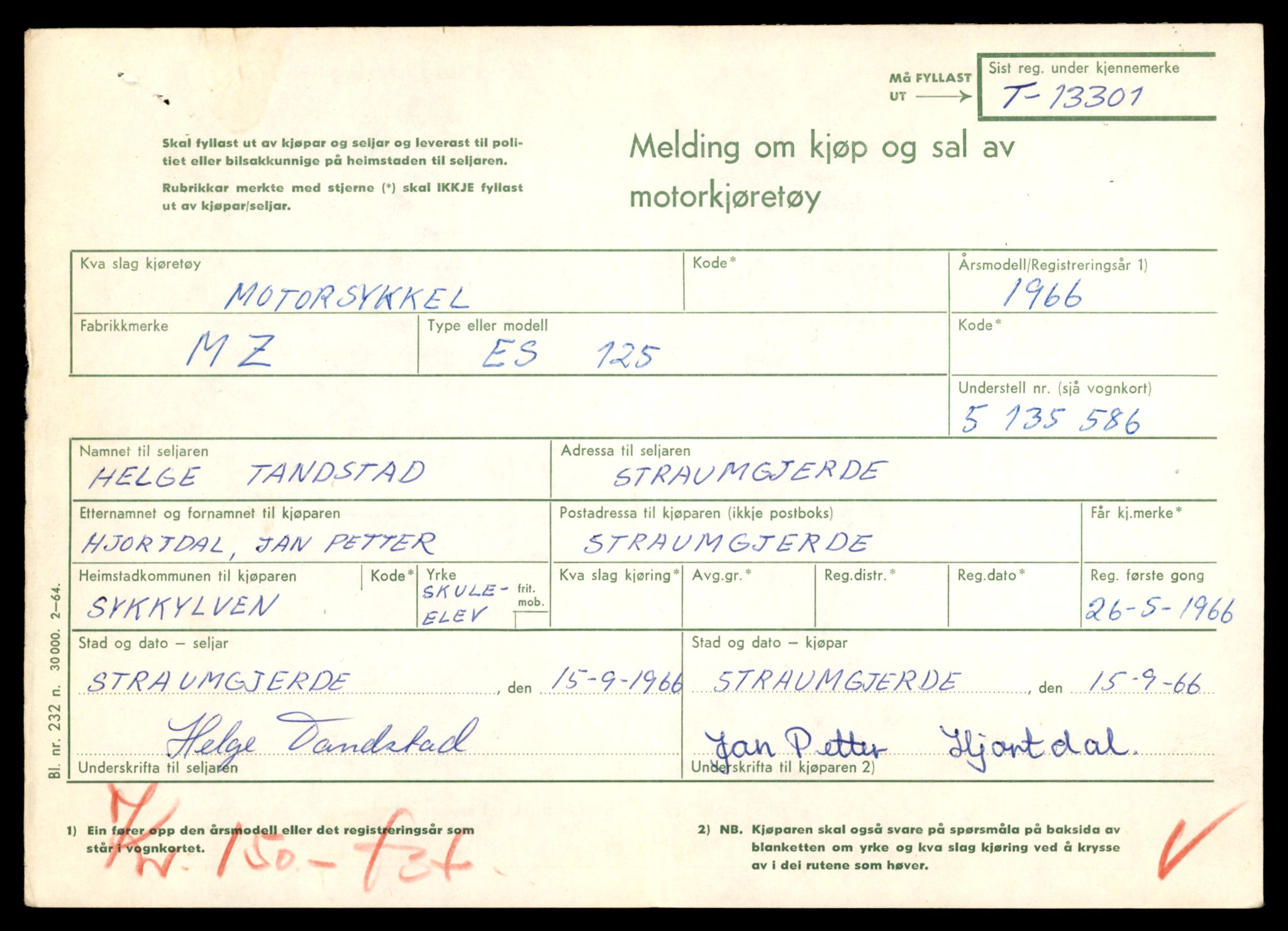Møre og Romsdal vegkontor - Ålesund trafikkstasjon, AV/SAT-A-4099/F/Fe/L0038: Registreringskort for kjøretøy T 13180 - T 13360, 1927-1998, s. 2125