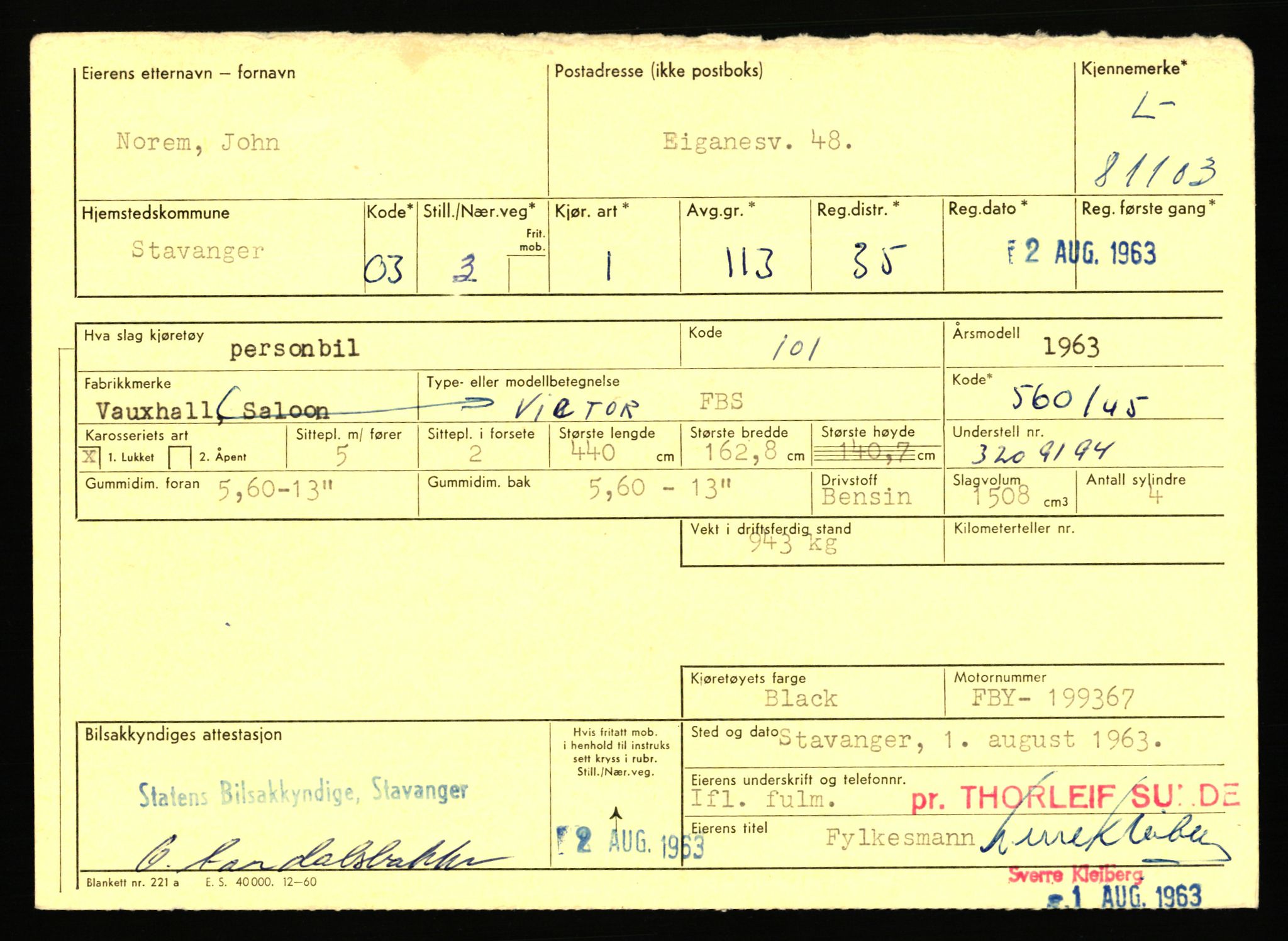 Stavanger trafikkstasjon, AV/SAST-A-101942/0/F/L0071: L-80500 - L-82199, 1930-1971, s. 1077