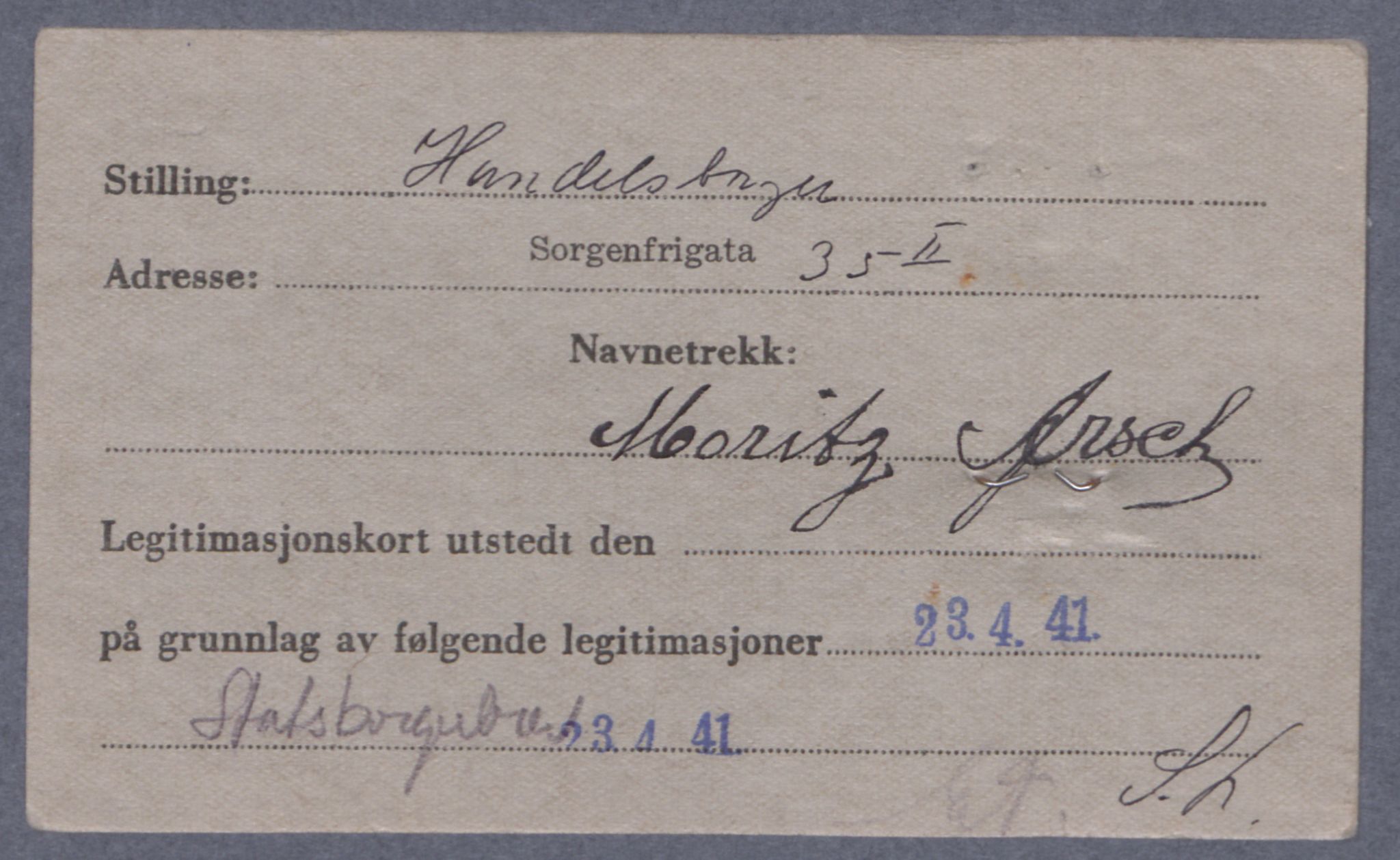 Sosialdepartementet, Våre Falne, RA/S-1708/E/Ee/L0021A: Fotografier av jøder på legitimasjonskort (1941-42), 1941-1942, s. 10