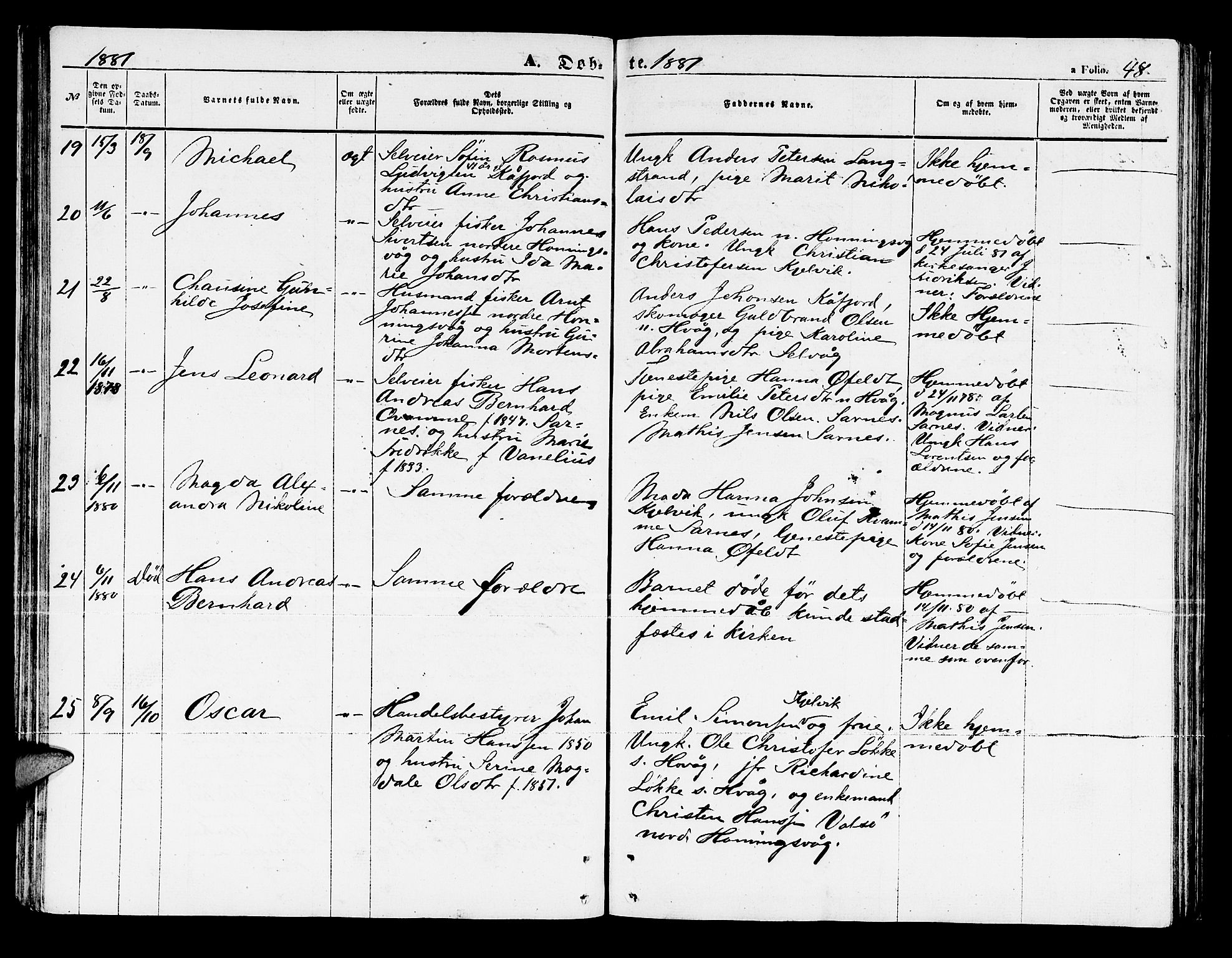 Måsøy sokneprestkontor, AV/SATØ-S-1348/H/Hb/L0003klokker: Klokkerbok nr. 3, 1861-1886, s. 48