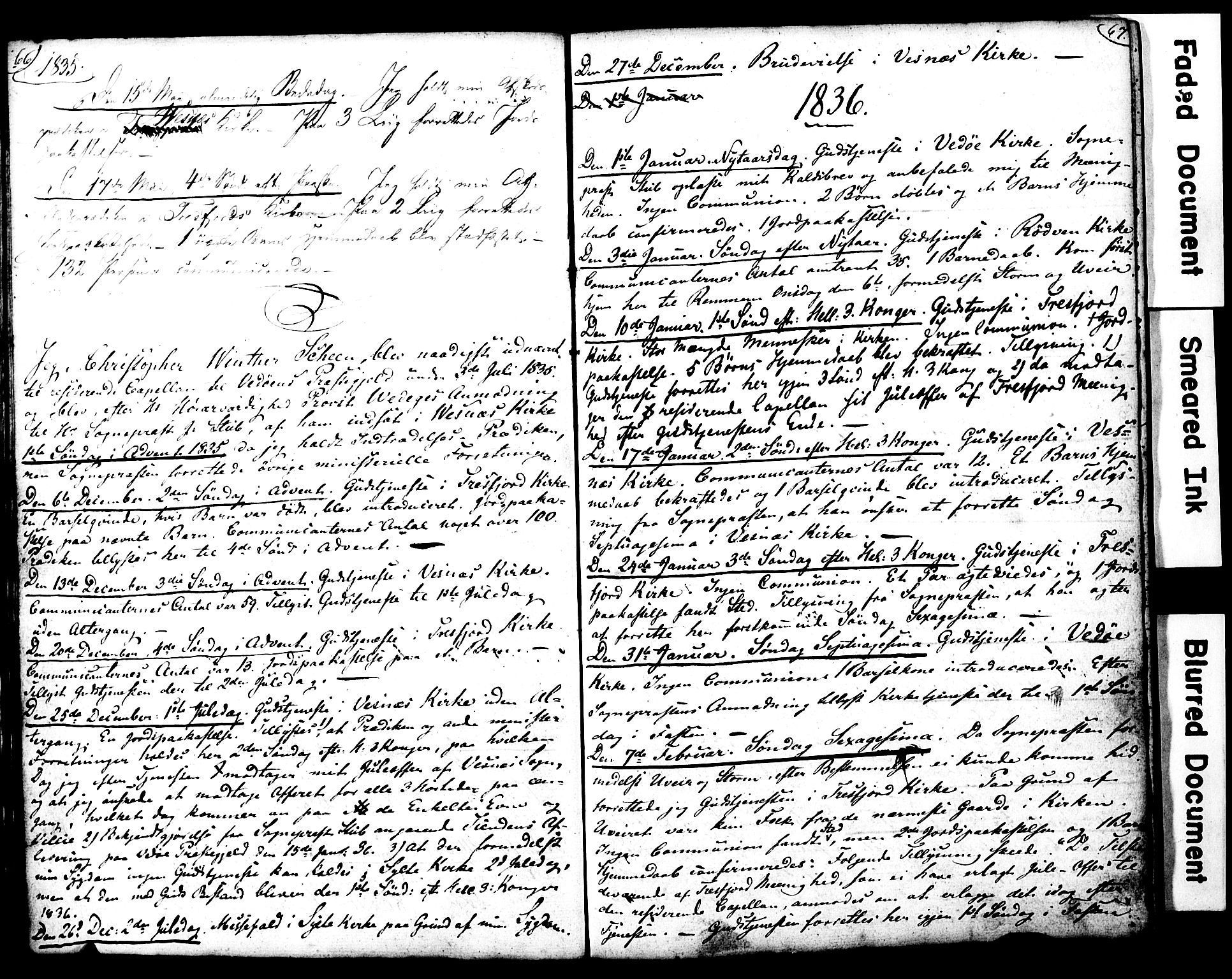 Ministerialprotokoller, klokkerbøker og fødselsregistre - Møre og Romsdal, AV/SAT-A-1454/547/L0609: Residerende kapellans bok nr. 547B01, 1829-1898, s. 66-67