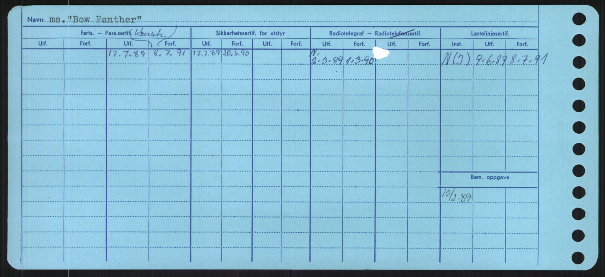 Sjøfartsdirektoratet med forløpere, Skipsmålingen, RA/S-1627/H/Ha/L0001/0002: Fartøy, A-Eig / Fartøy Bjør-Eig, s. 192