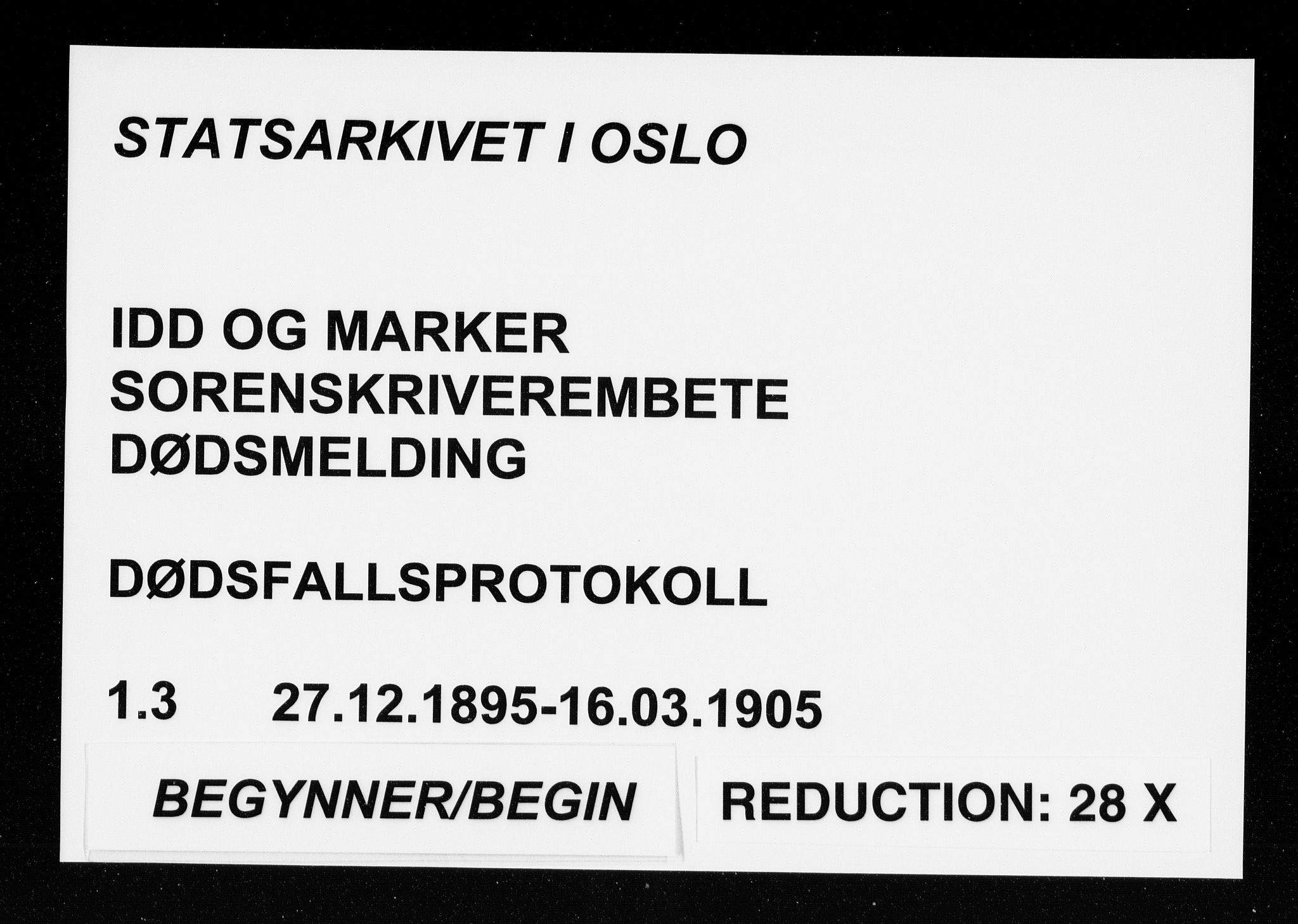 Idd og Marker sorenskriveri, SAO/A-10283/H/Ha/Haa/L0001/0003: Dødsanmeldelsesprotokoller / Dødsanmeldelsesprotokoll, 1895-1905