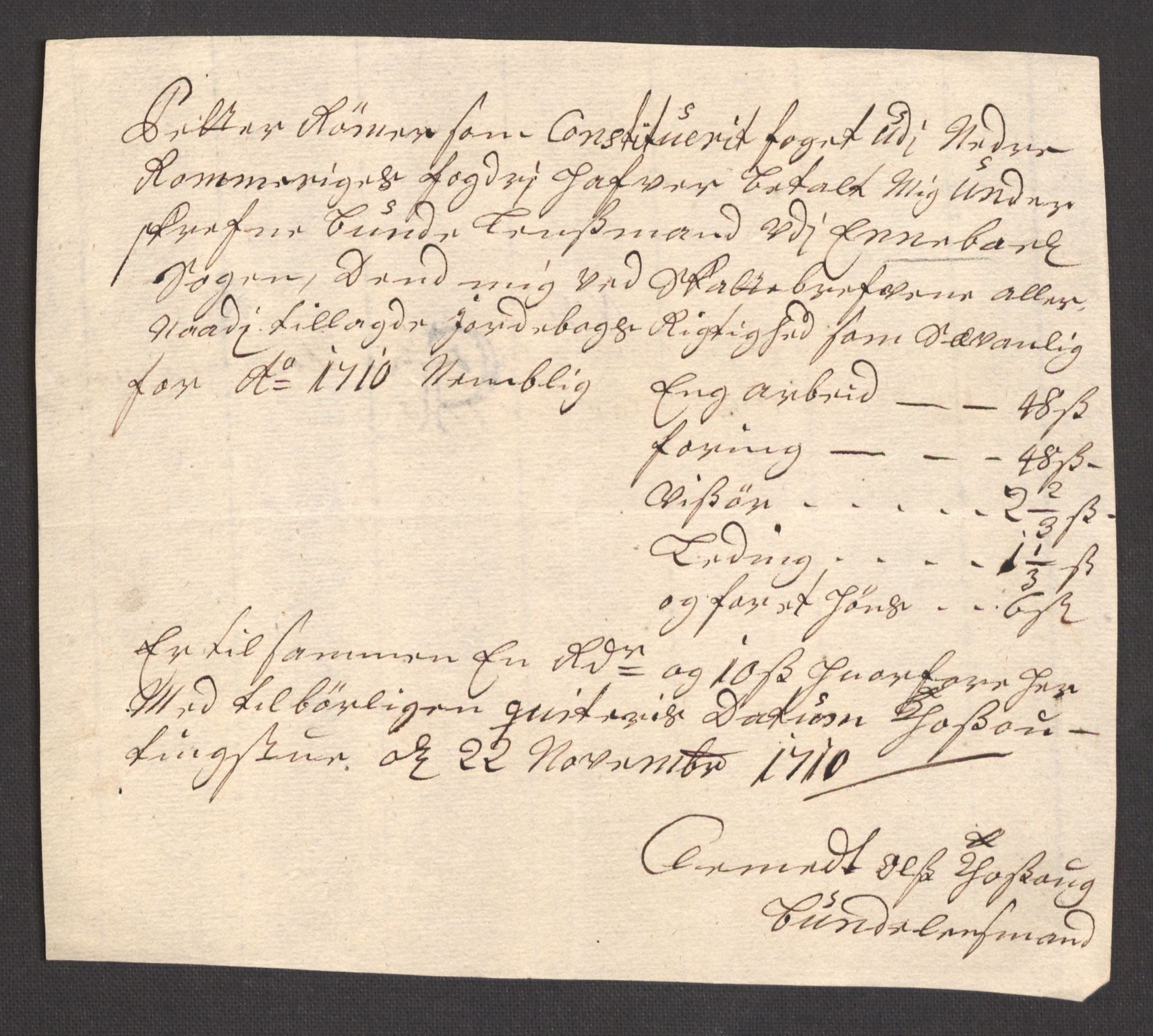 Rentekammeret inntil 1814, Reviderte regnskaper, Fogderegnskap, AV/RA-EA-4092/R11/L0592: Fogderegnskap Nedre Romerike, 1710-1711, s. 147