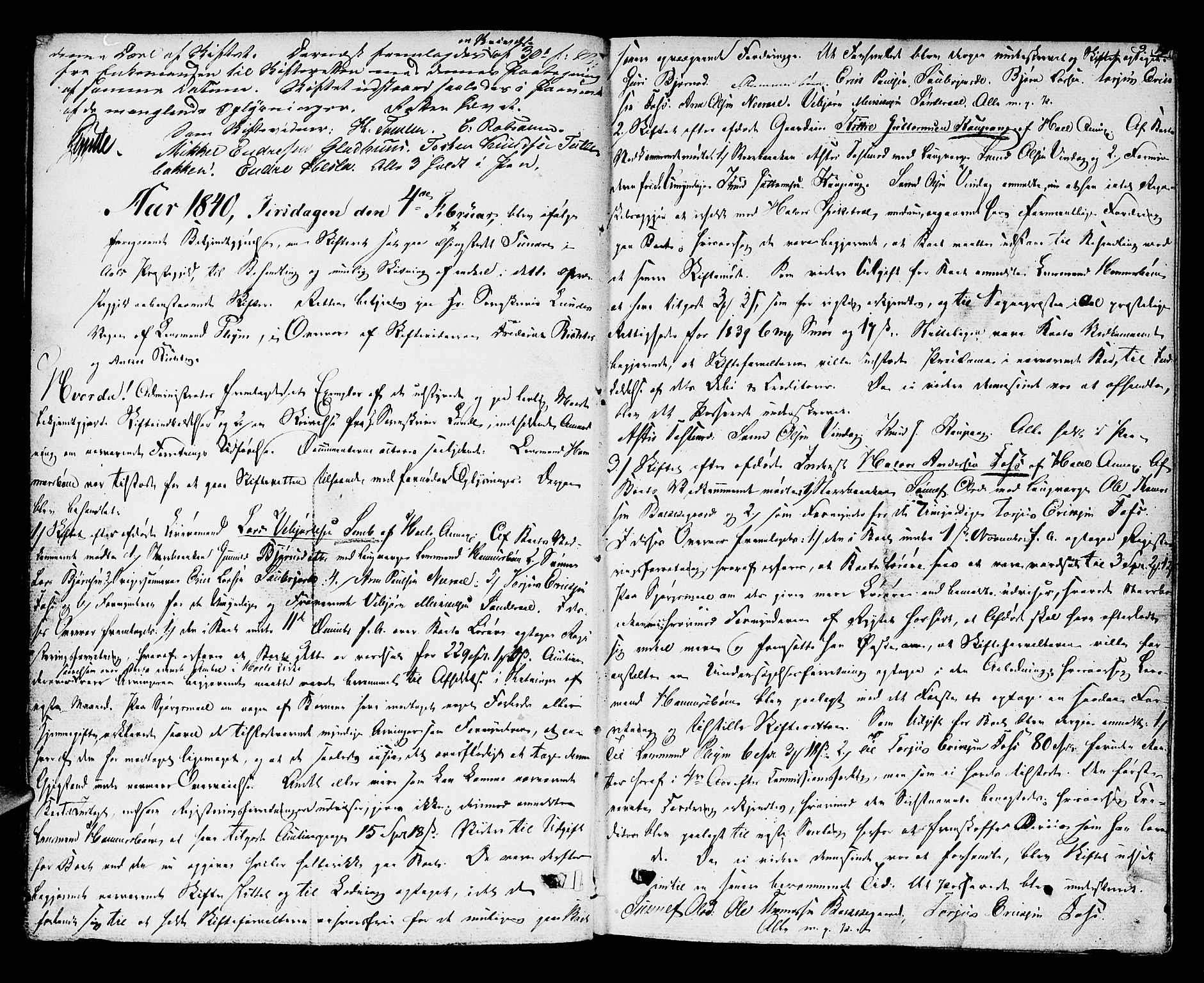 Hallingdal sorenskriveri, AV/SAKO-A-121/H/Hb/Hba/L0004: Skifteprotokoll, 1839-1844, s. 8b-9a