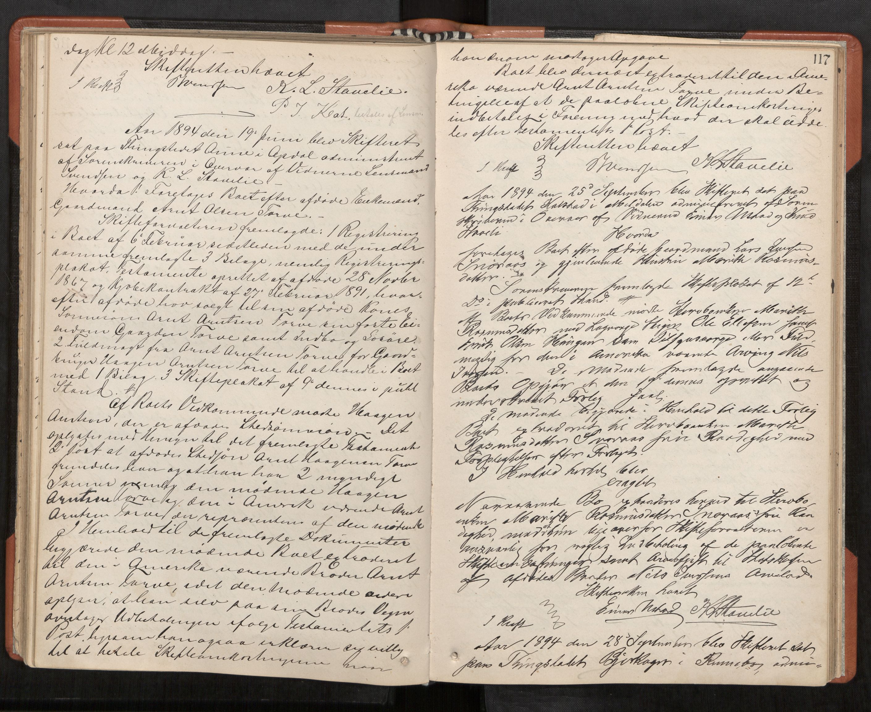 Orkdal sorenskriveri, AV/SAT-A-4169/1/3/3B/L0009: Skiftebehandlingsprotokoll, 1888-1902, s. 117