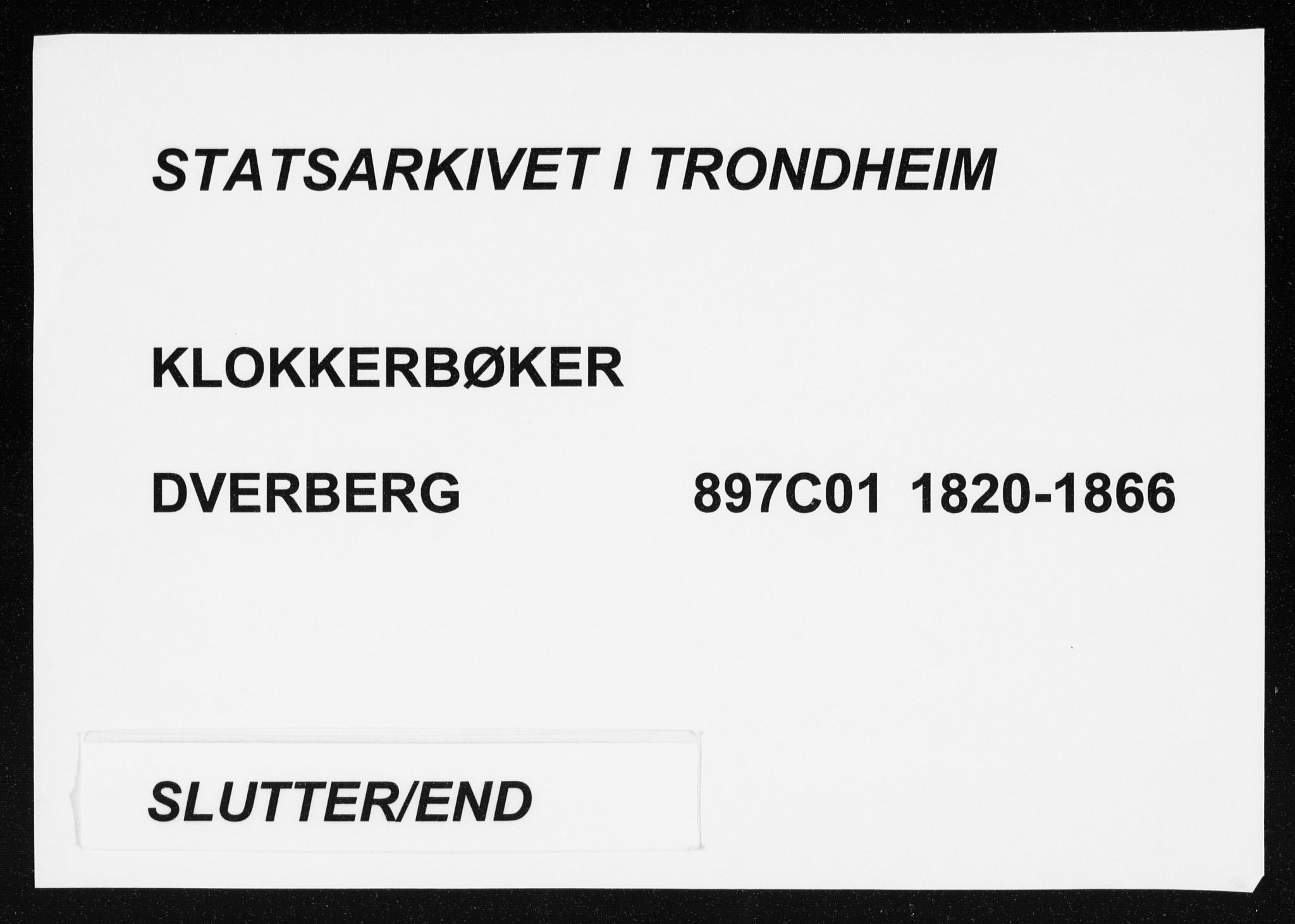 Ministerialprotokoller, klokkerbøker og fødselsregistre - Nordland, AV/SAT-A-1459/897/L1411: Klokkerbok nr. 897C01, 1820-1866