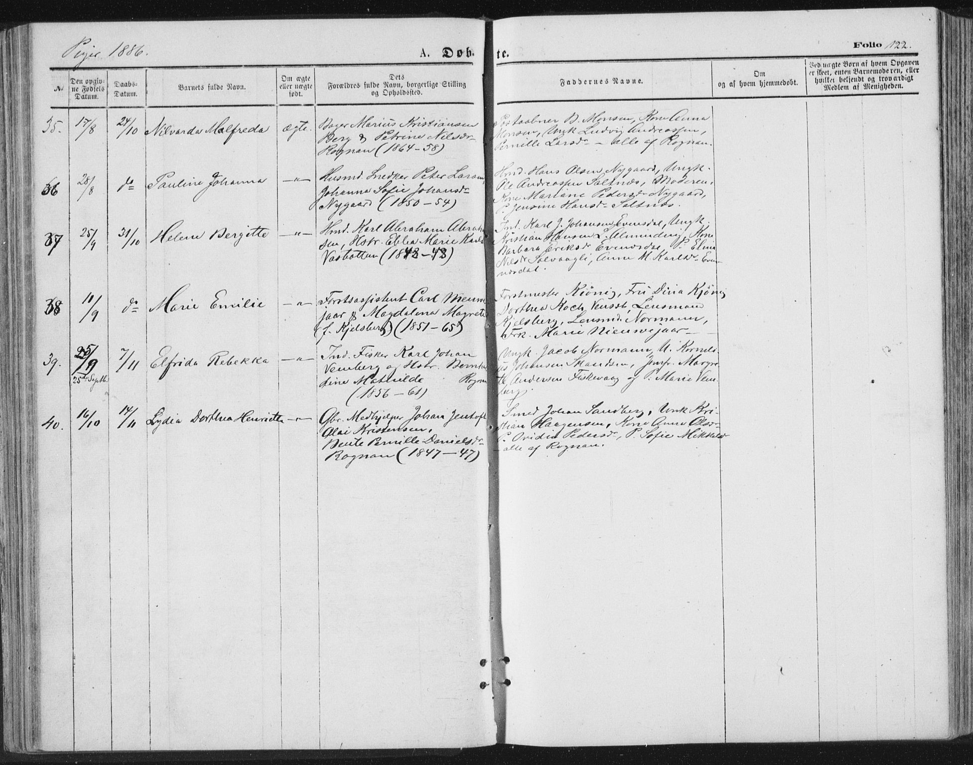 Ministerialprotokoller, klokkerbøker og fødselsregistre - Nordland, AV/SAT-A-1459/847/L0668: Ministerialbok nr. 847A08, 1872-1886, s. 122