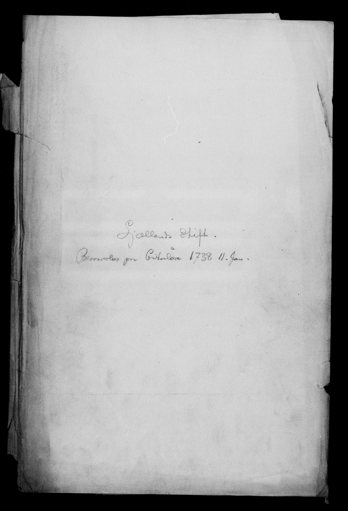 Generalkirkeinspektionskollegiet, DRA/A-0008/F4-09/F4-09: Besvarelser m.m. til cirkulære af 11. januar 1738 angående kirkedisciplin, 1738