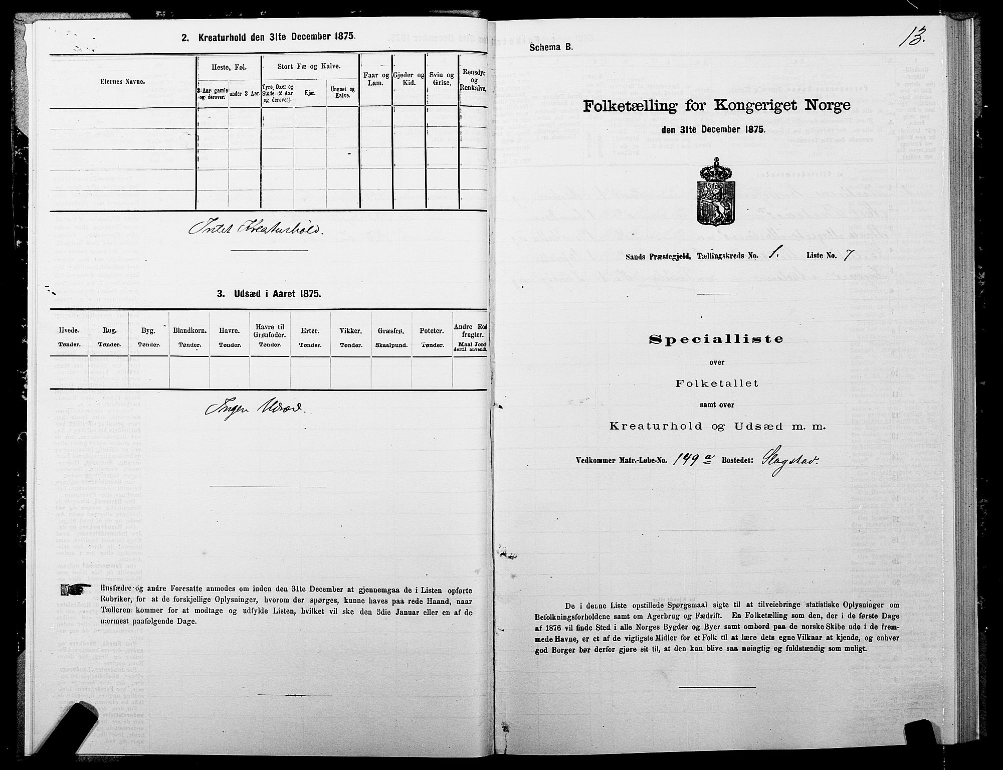 SATØ, Folketelling 1875 for 1915P Sand prestegjeld, 1875, s. 1013