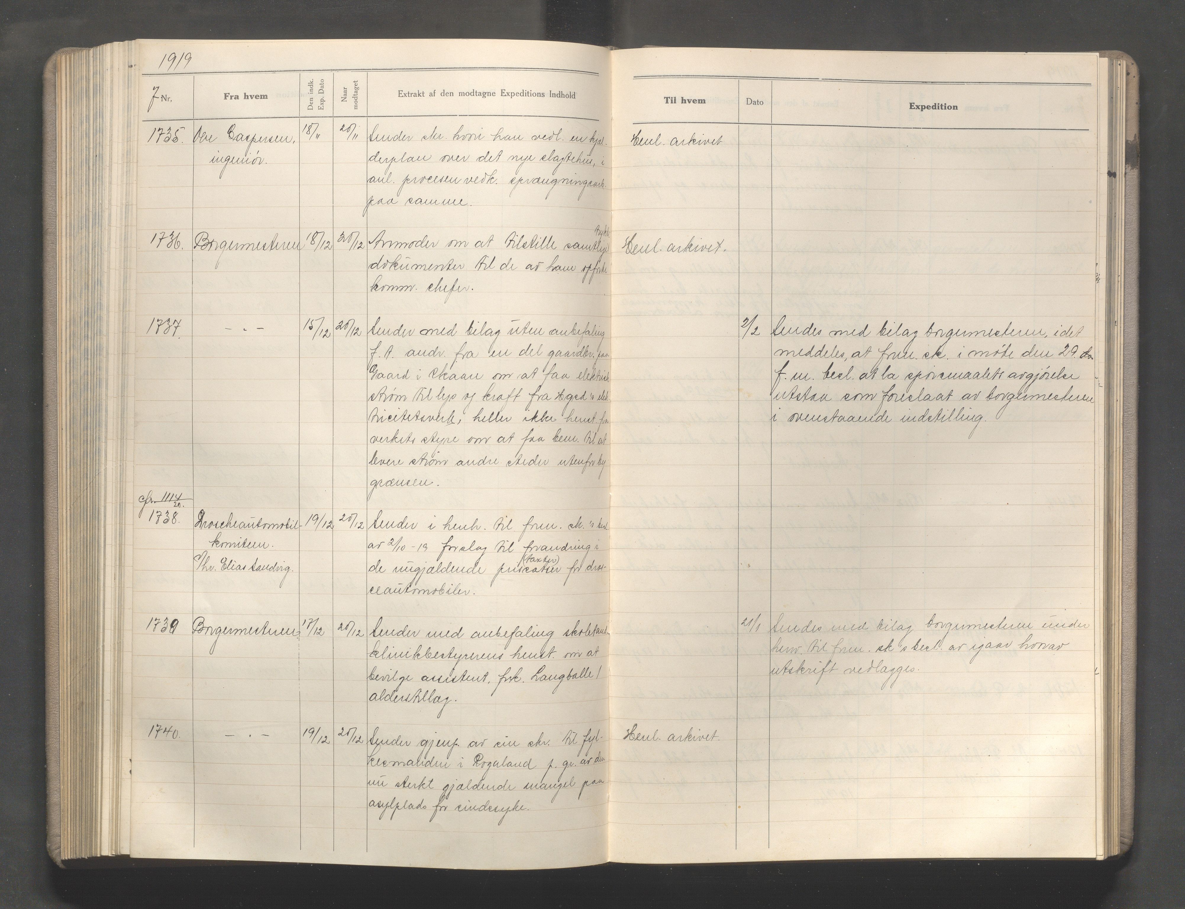 Haugesund kommune - Formannskapet, IKAR/X-0001/C/L0009: Journal, 1919-1920, s. 171