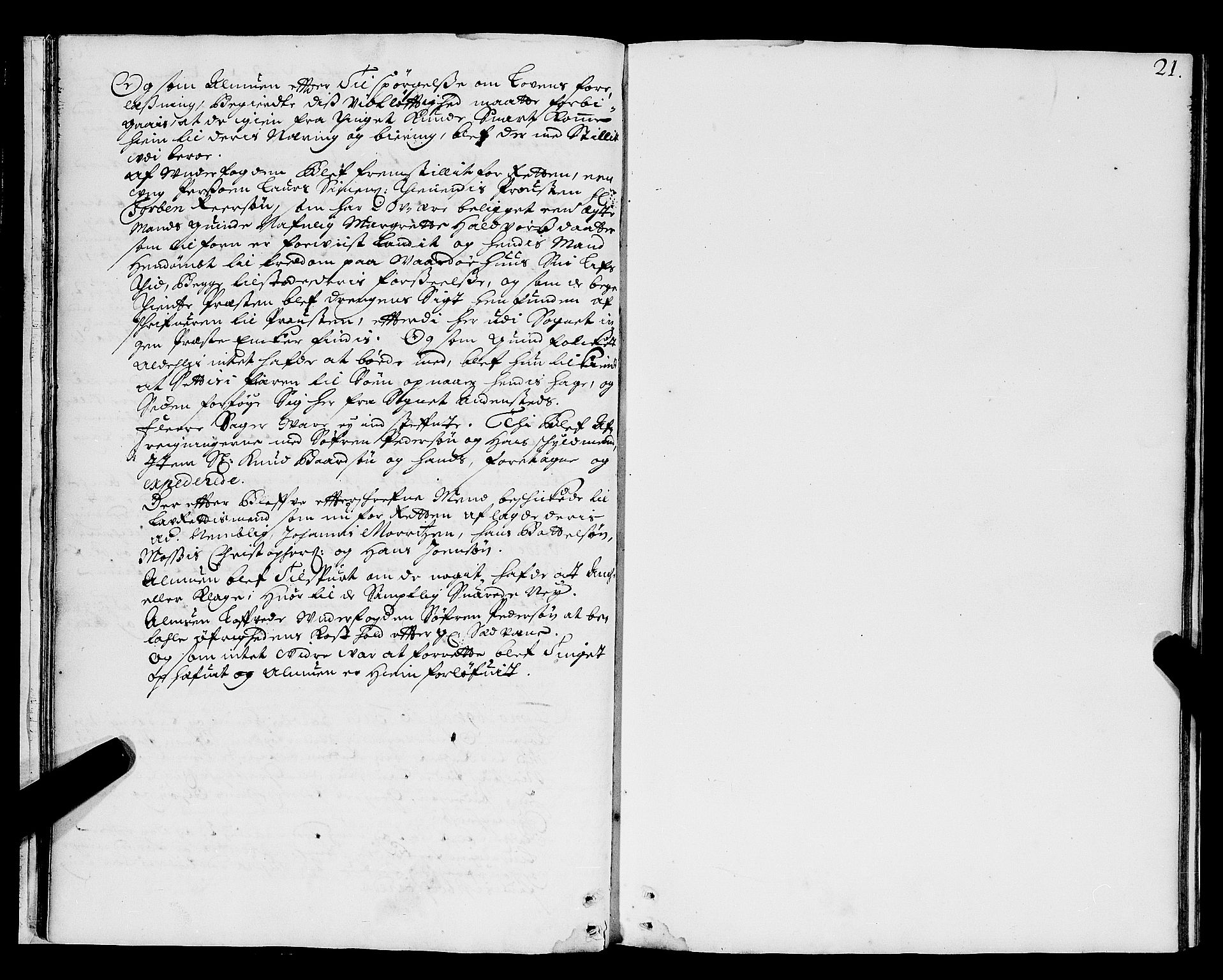 Nordland og Finnmarks lagstol, AV/SAT-A-5608/X/L0004: Justisprotokoll, 1688-1691, s. 20b-21a