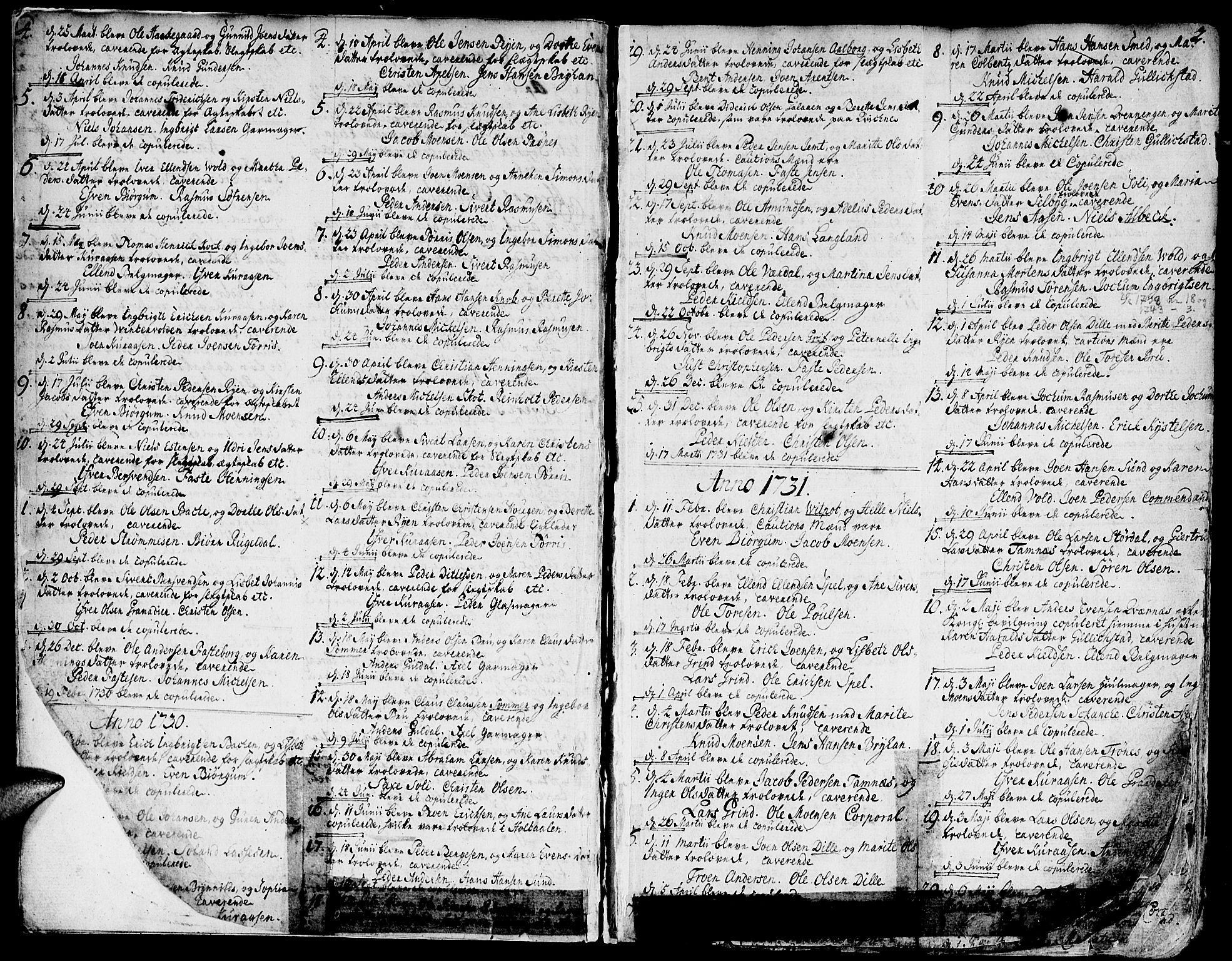 Ministerialprotokoller, klokkerbøker og fødselsregistre - Sør-Trøndelag, SAT/A-1456/681/L0925: Ministerialbok nr. 681A03, 1727-1766, s. 2