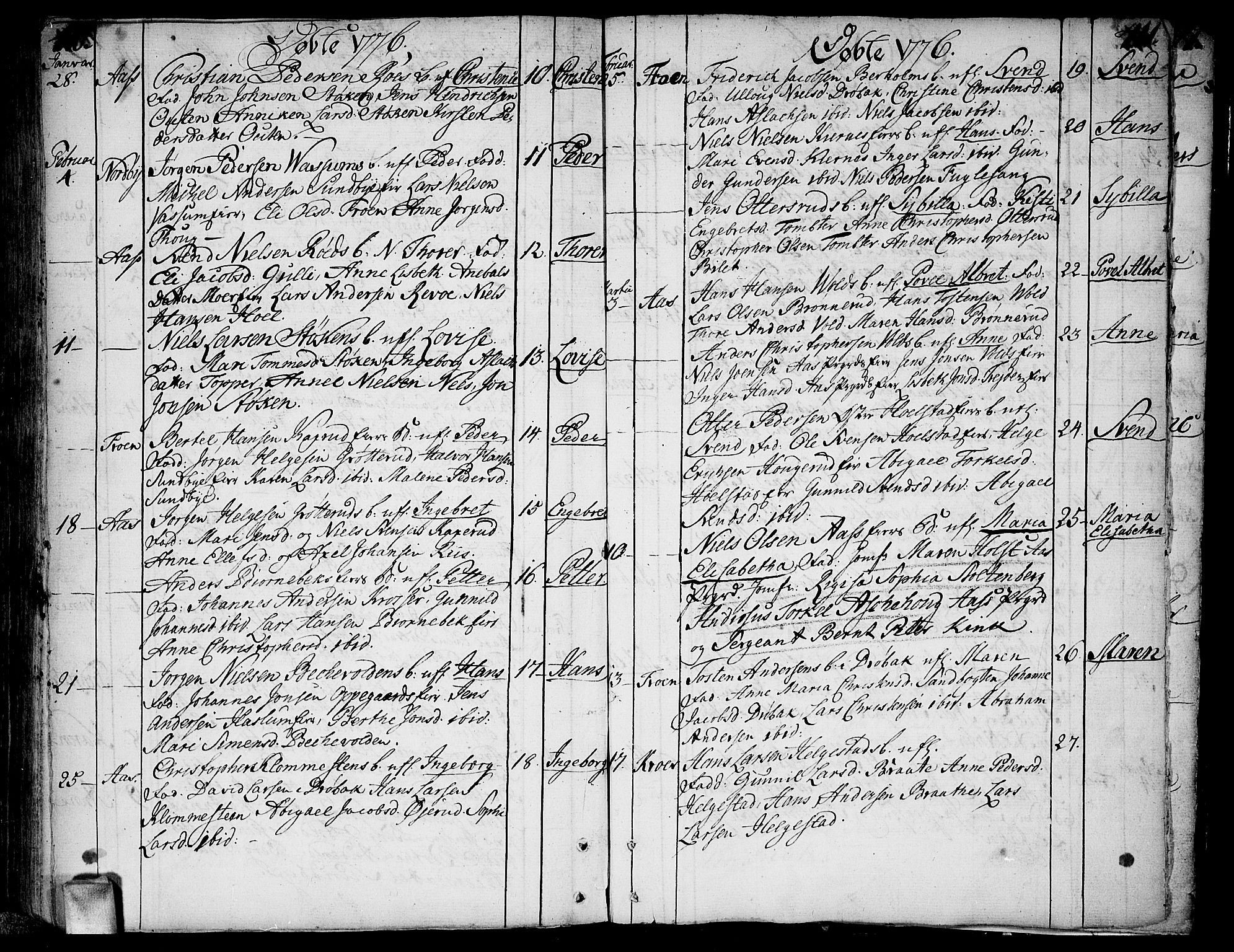 Ås prestekontor Kirkebøker, AV/SAO-A-10894/F/Fa/L0001: Ministerialbok nr. I 1, 1742-1778, s. 410-411
