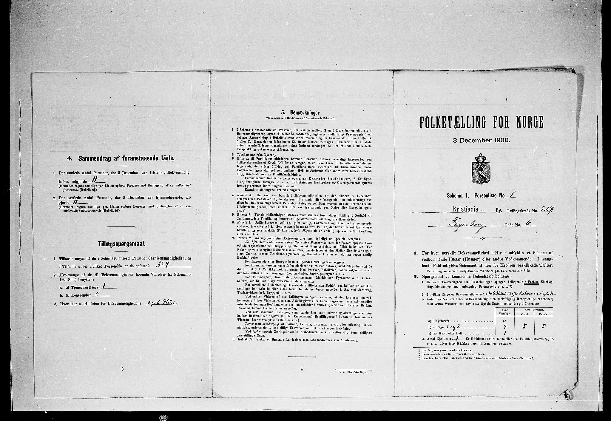 SAO, Folketelling 1900 for 0301 Kristiania kjøpstad, 1900, s. 21728