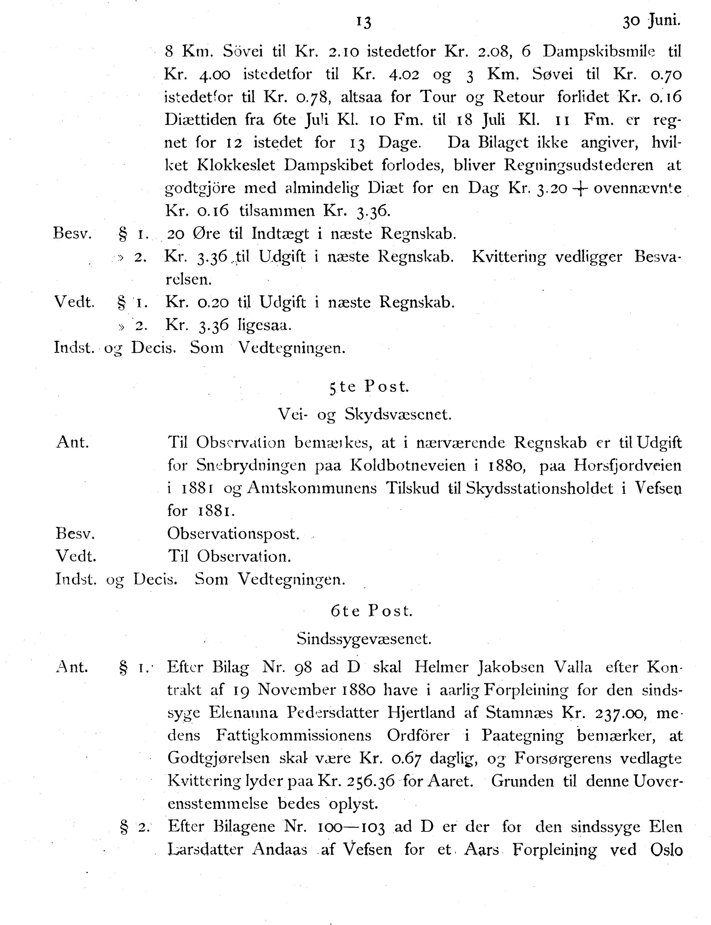 Nordland Fylkeskommune. Fylkestinget, AIN/NFK-17/176/A/Ac/L0014: Fylkestingsforhandlinger 1881-1885, 1881-1885