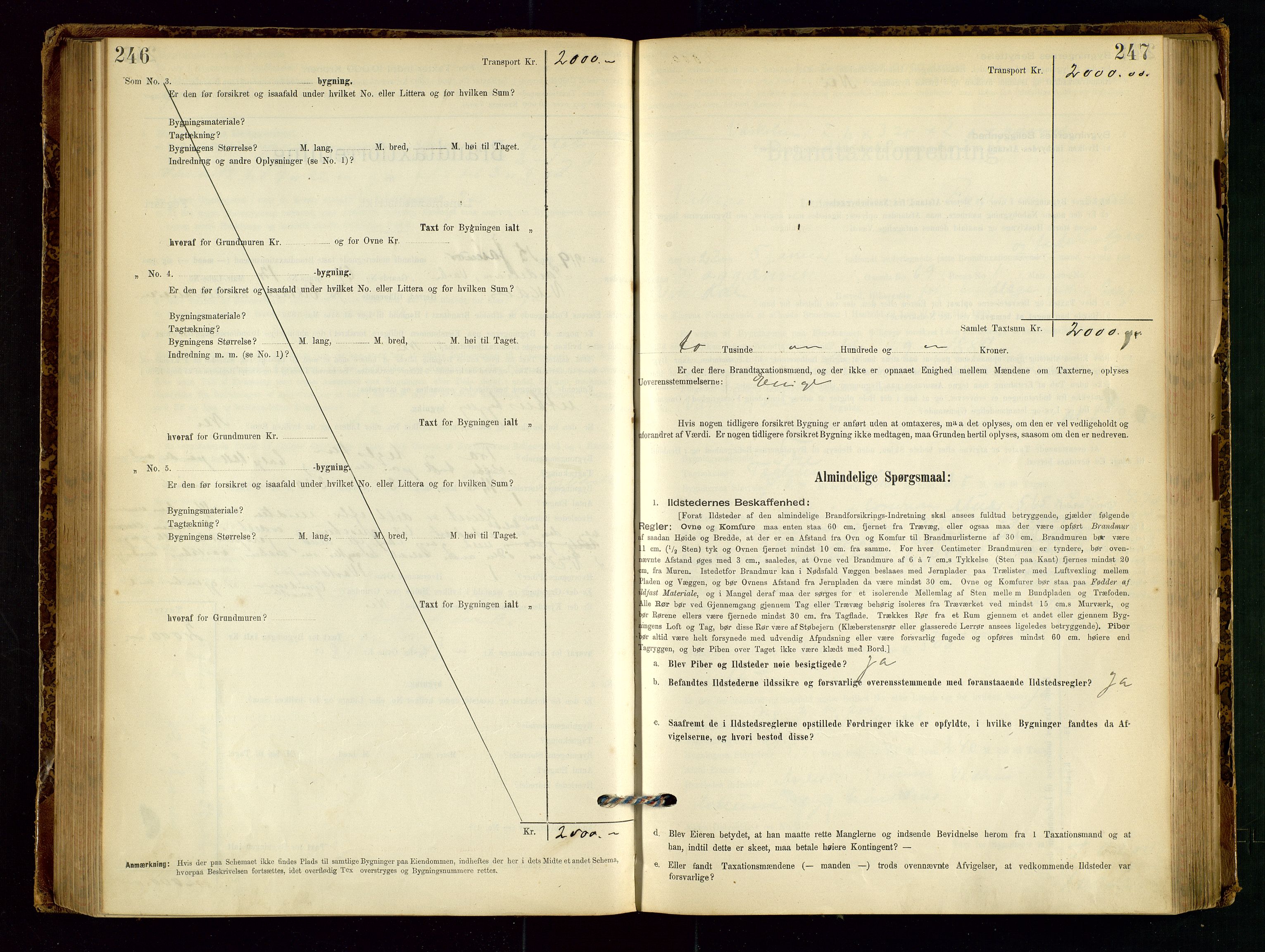 Vikedal lensmannskontor, AV/SAST-A-100179/Gob/L0004: Branntakstprotokoll, 1894-1952, s. 246-247