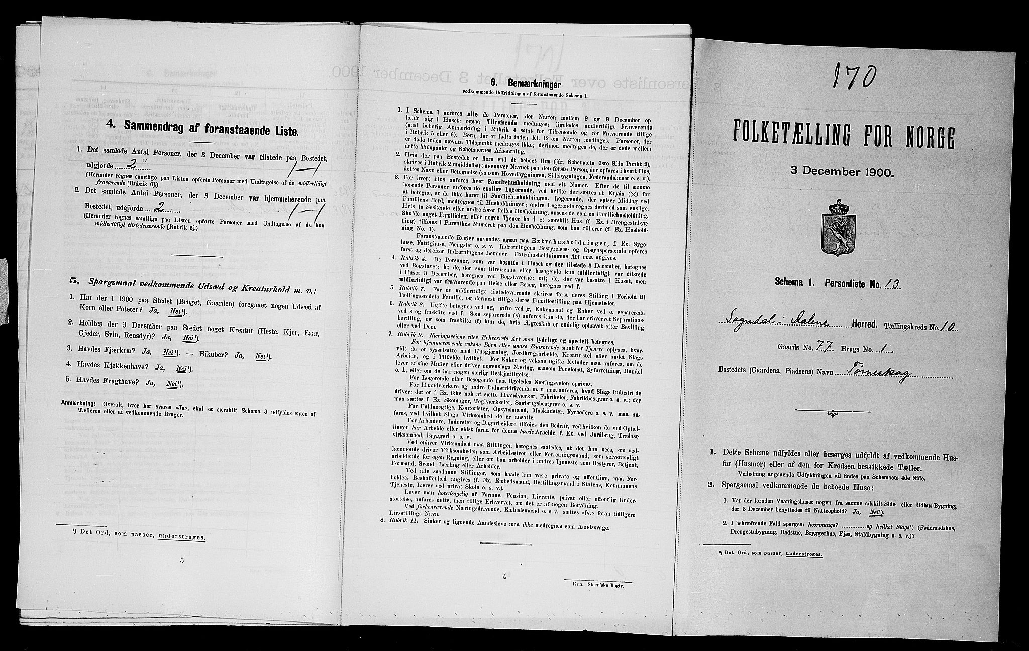 SAST, Folketelling 1900 for 1111 Sokndal herred, 1900, s. 731