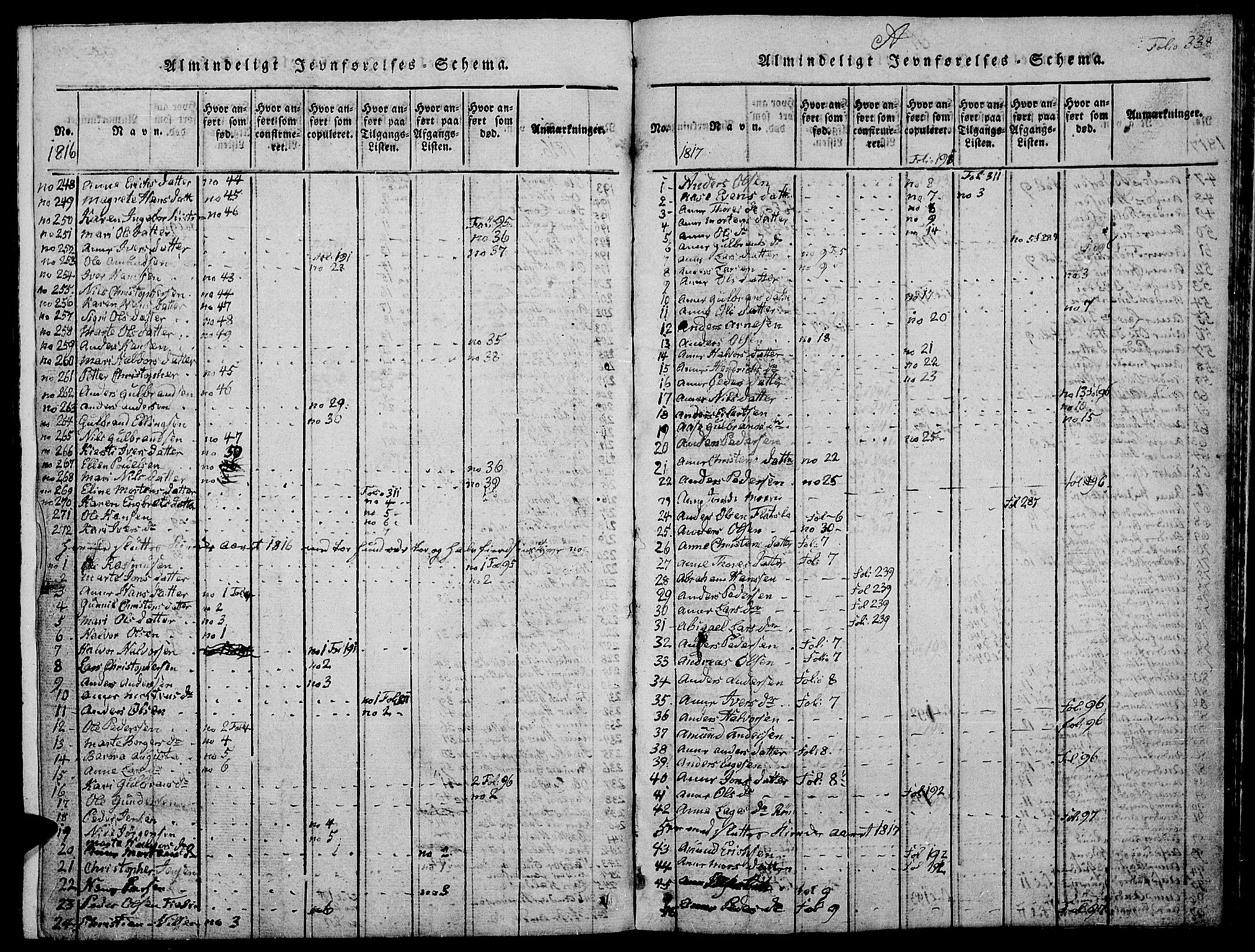 Jevnaker prestekontor, AV/SAH-PREST-116/H/Ha/Hab/L0001: Klokkerbok nr. 1, 1815-1837, s. 338