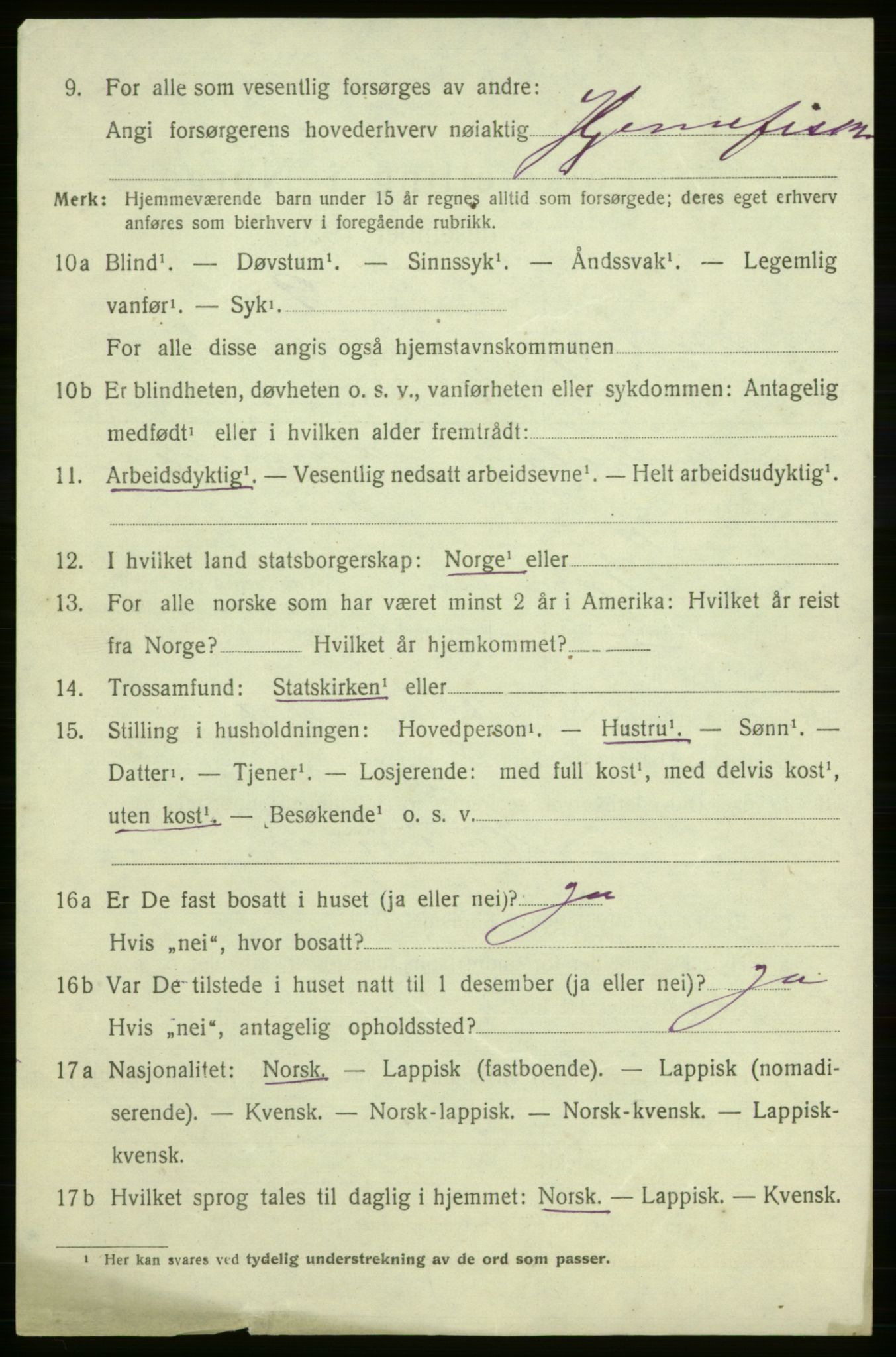 SATØ, Folketelling 1920 for 2018 Måsøy herred, 1920, s. 2595