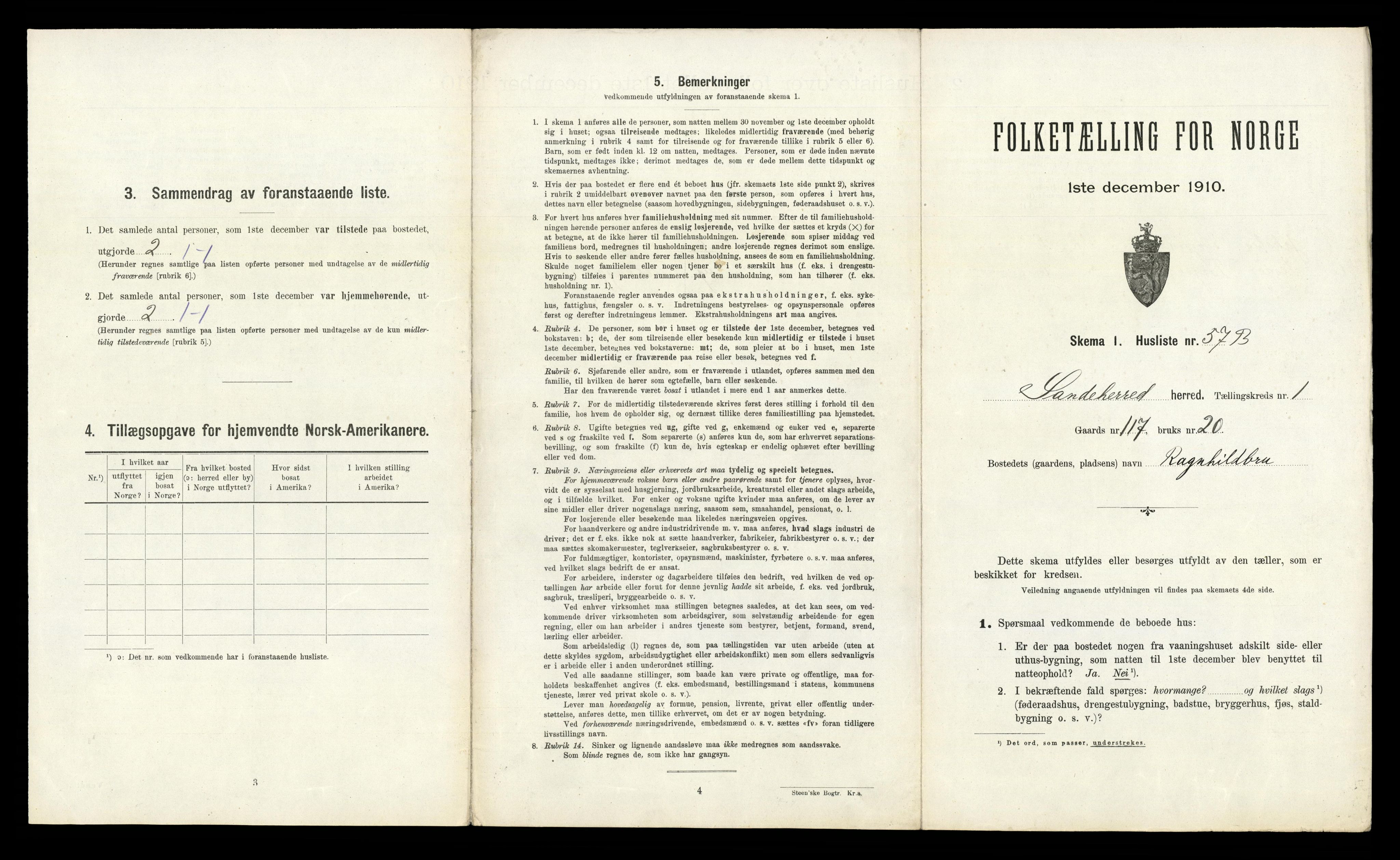 RA, Folketelling 1910 for 0724 Sandeherred herred, 1910, s. 377